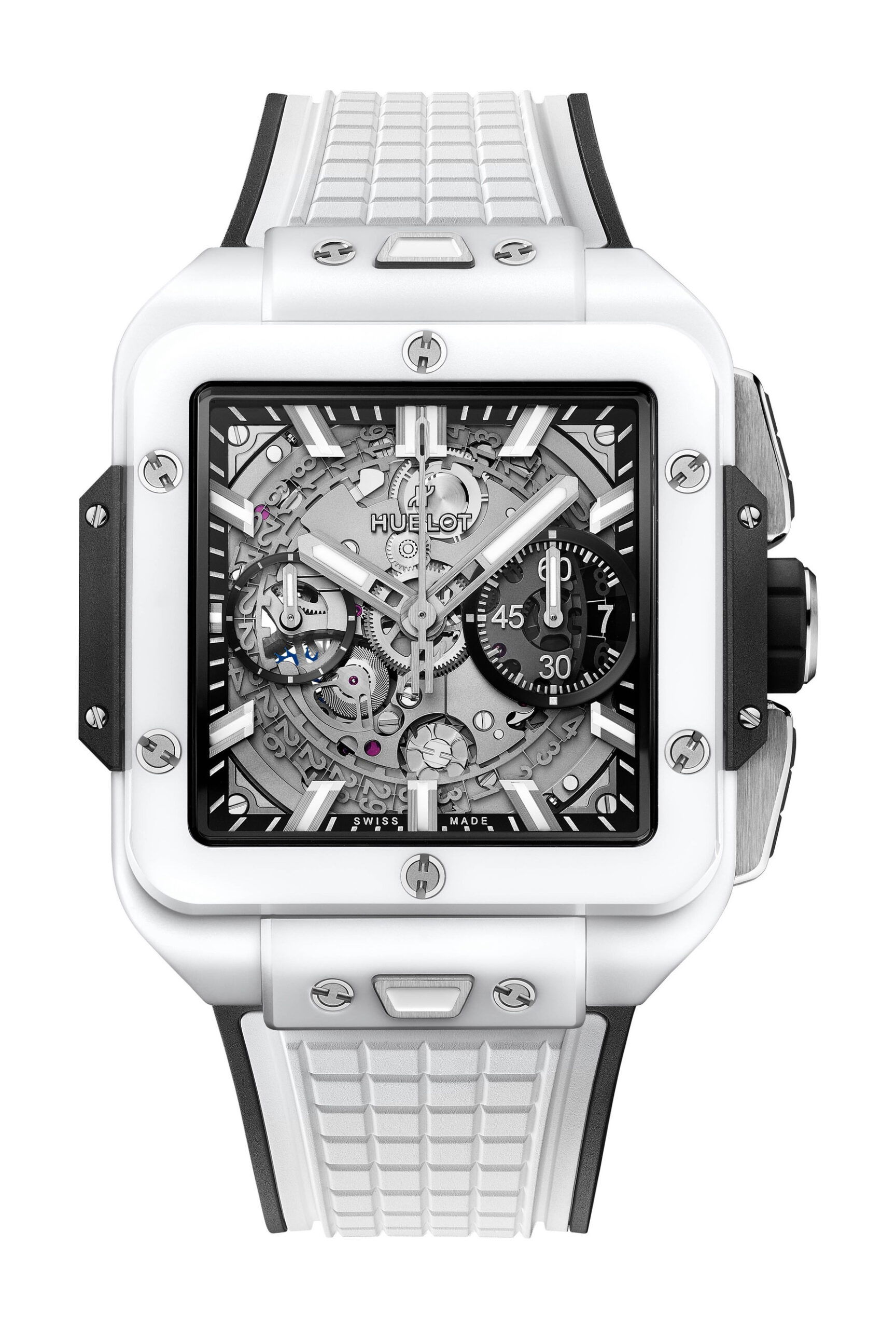 Hublot Square Bang Unico White Ceramic watch