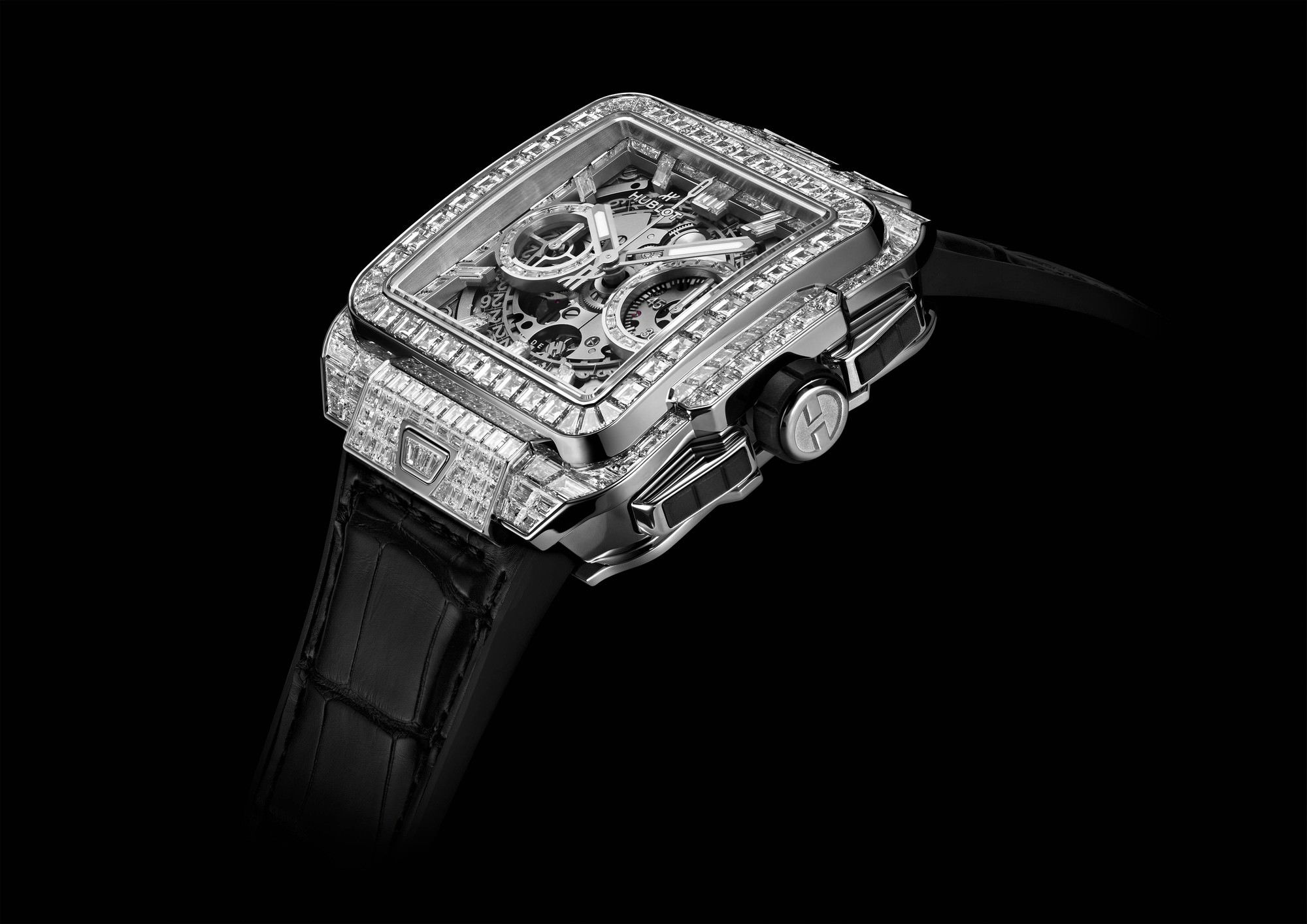 Hublot Square Bang Unico White Gold High Jewellery - View 3