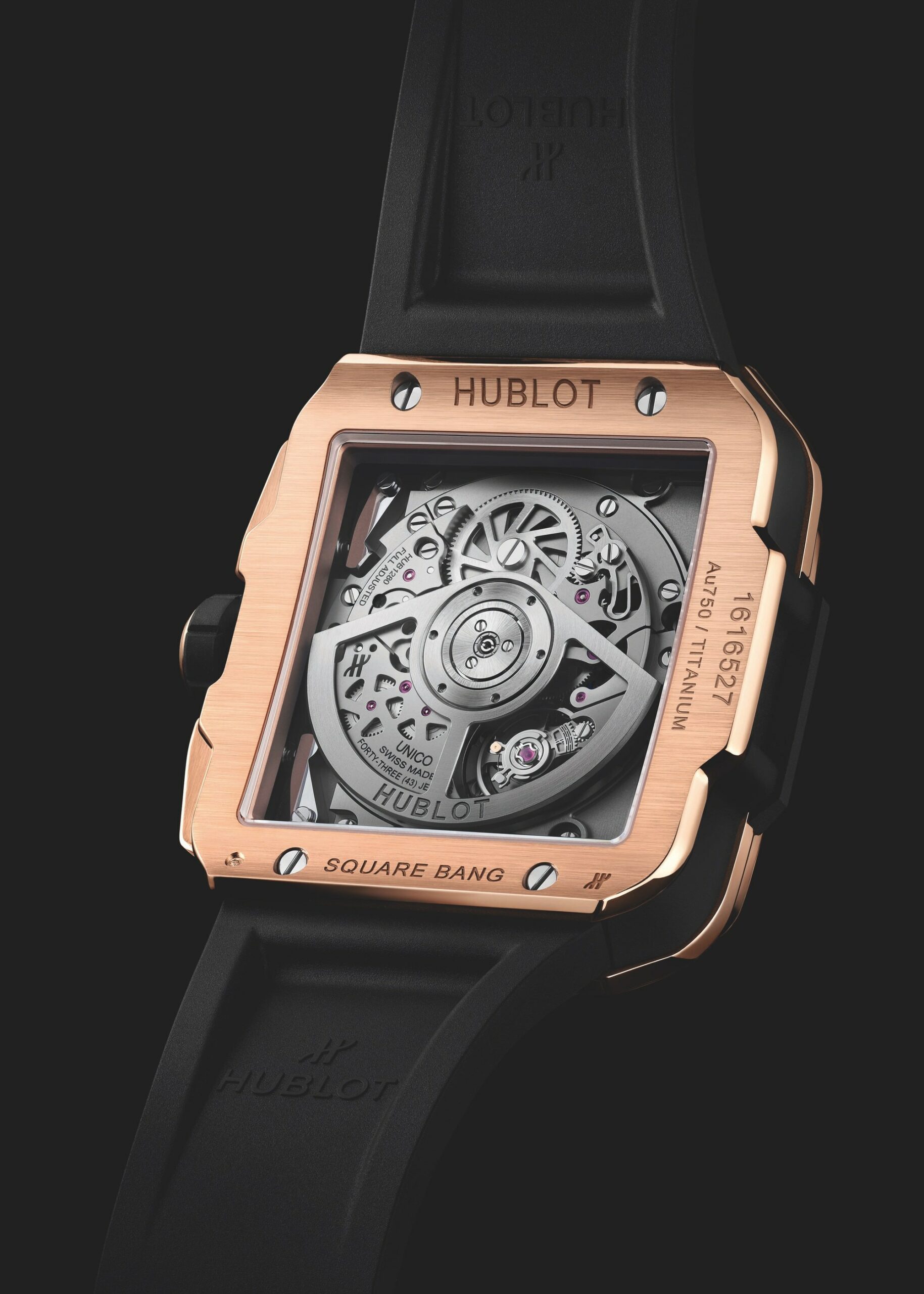 Hublot Square Bang Unico King Gold Diamonds - View 3