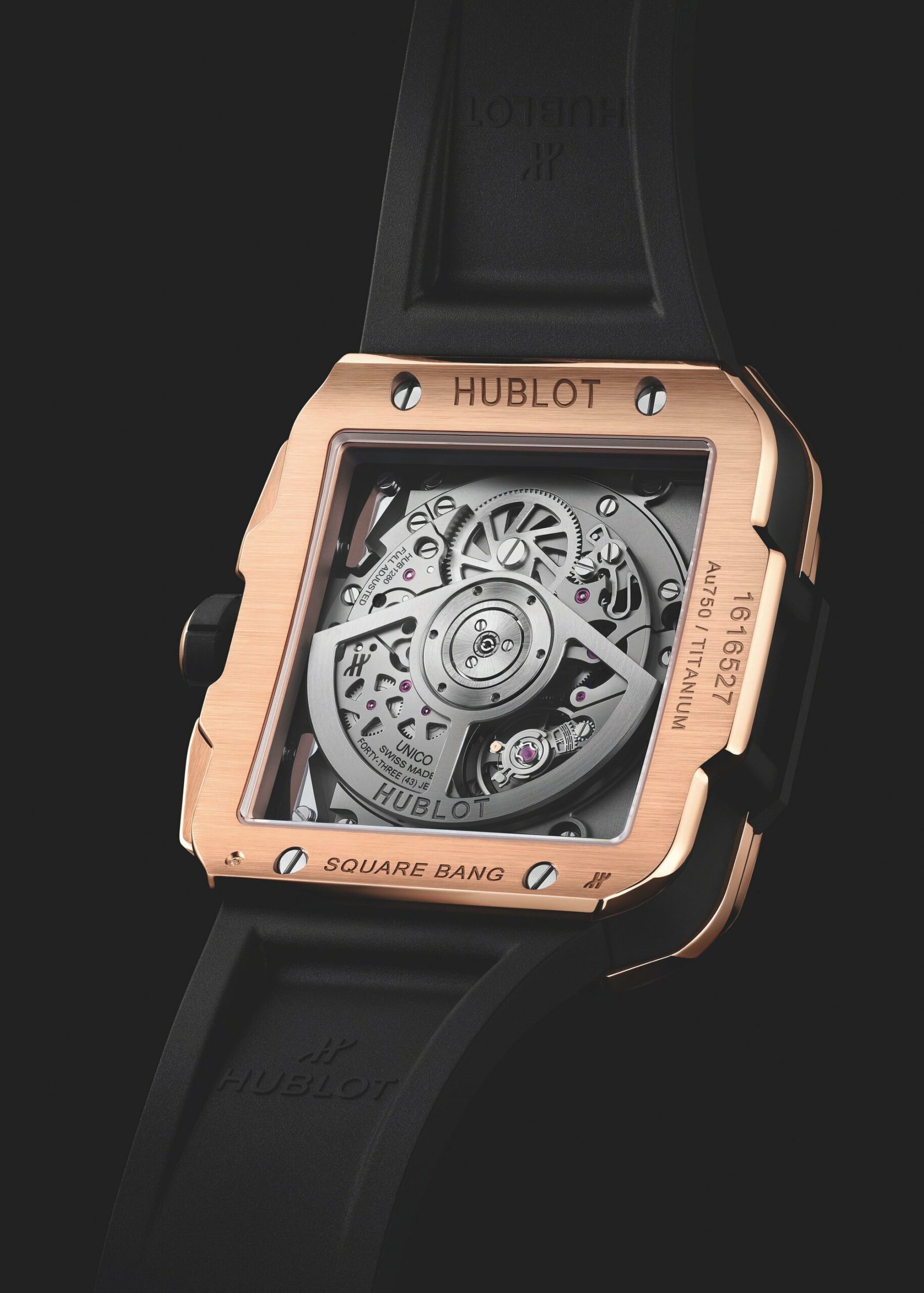 Hublot Square Bang Unico King Gold Pavé - View 3