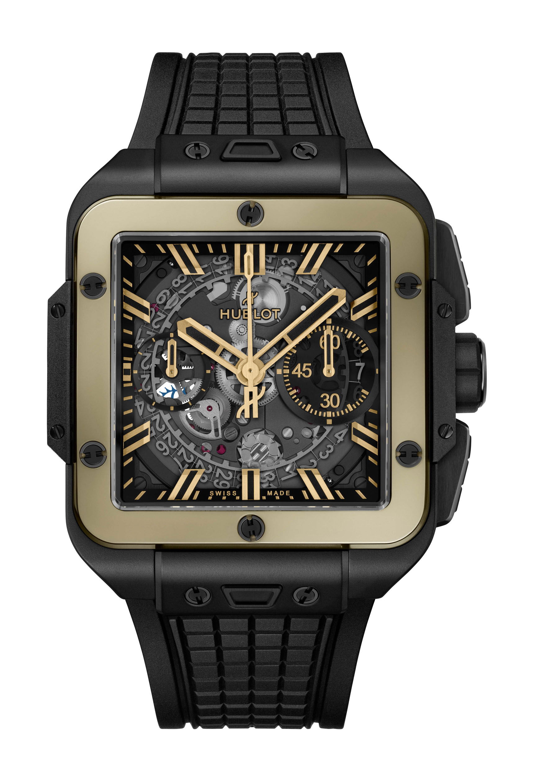 Hublot Square Big Bang Unico Ceramic Magic Gold watch