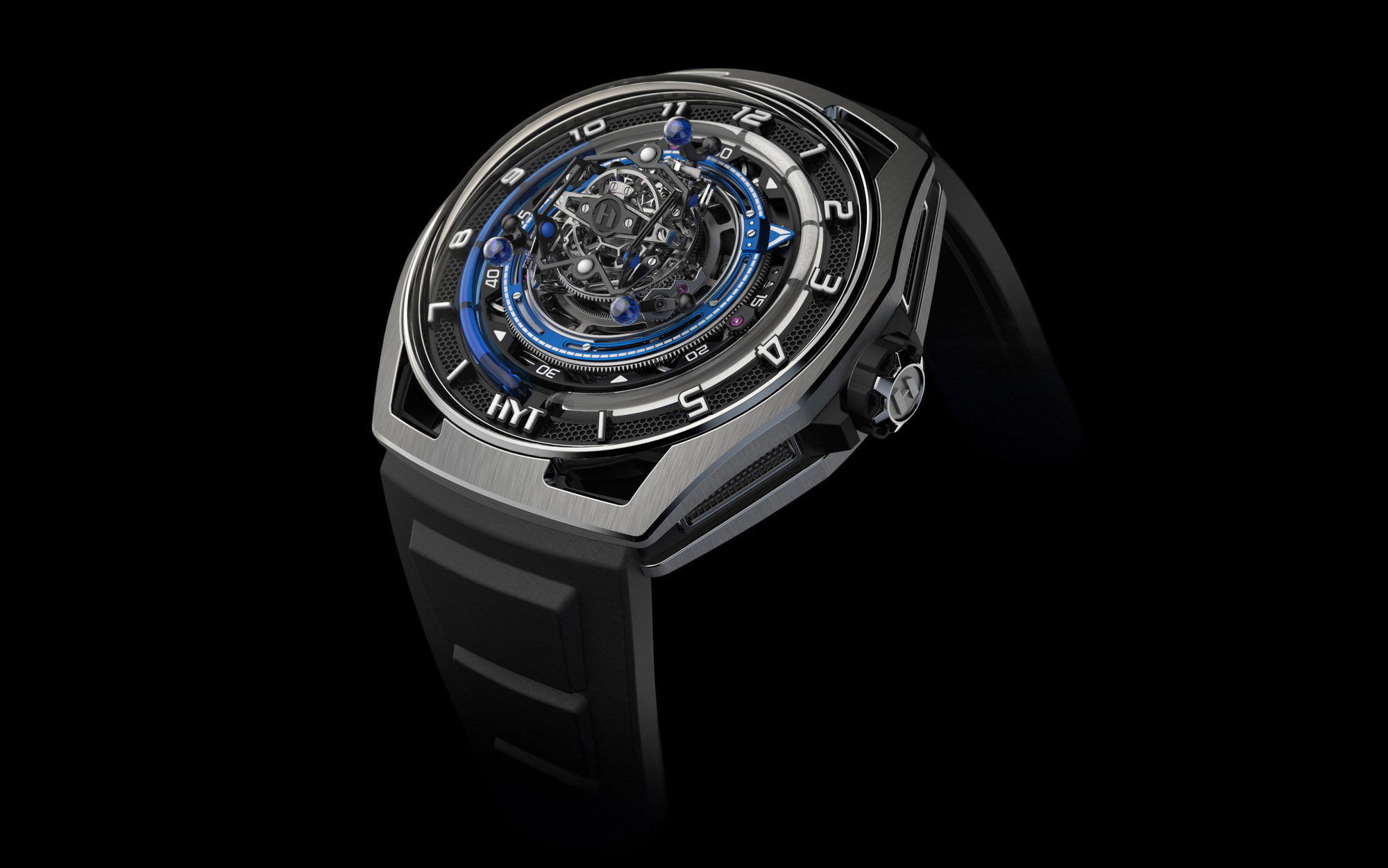 HYT Conical Tourbillon Titanium Blue - View 2