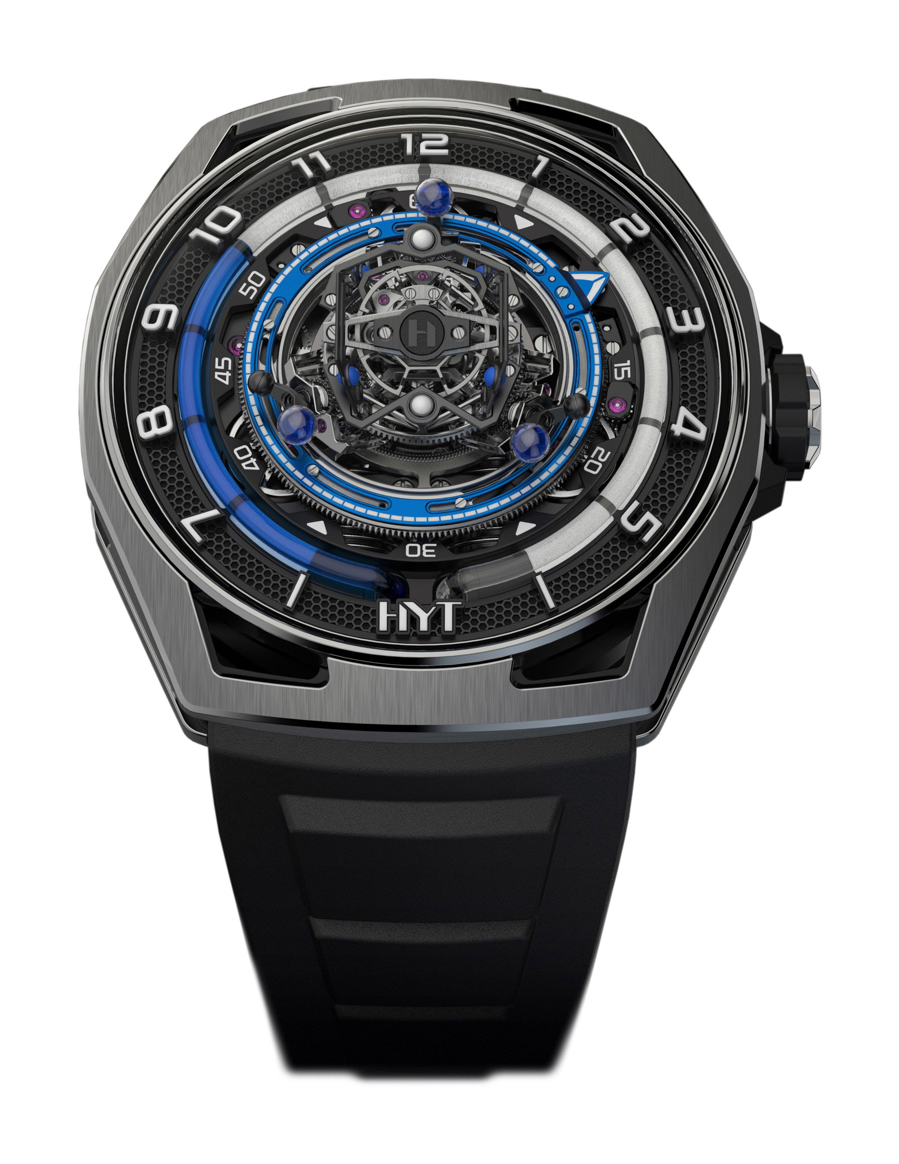 HYT Conical Tourbillon Titanium Blue watch