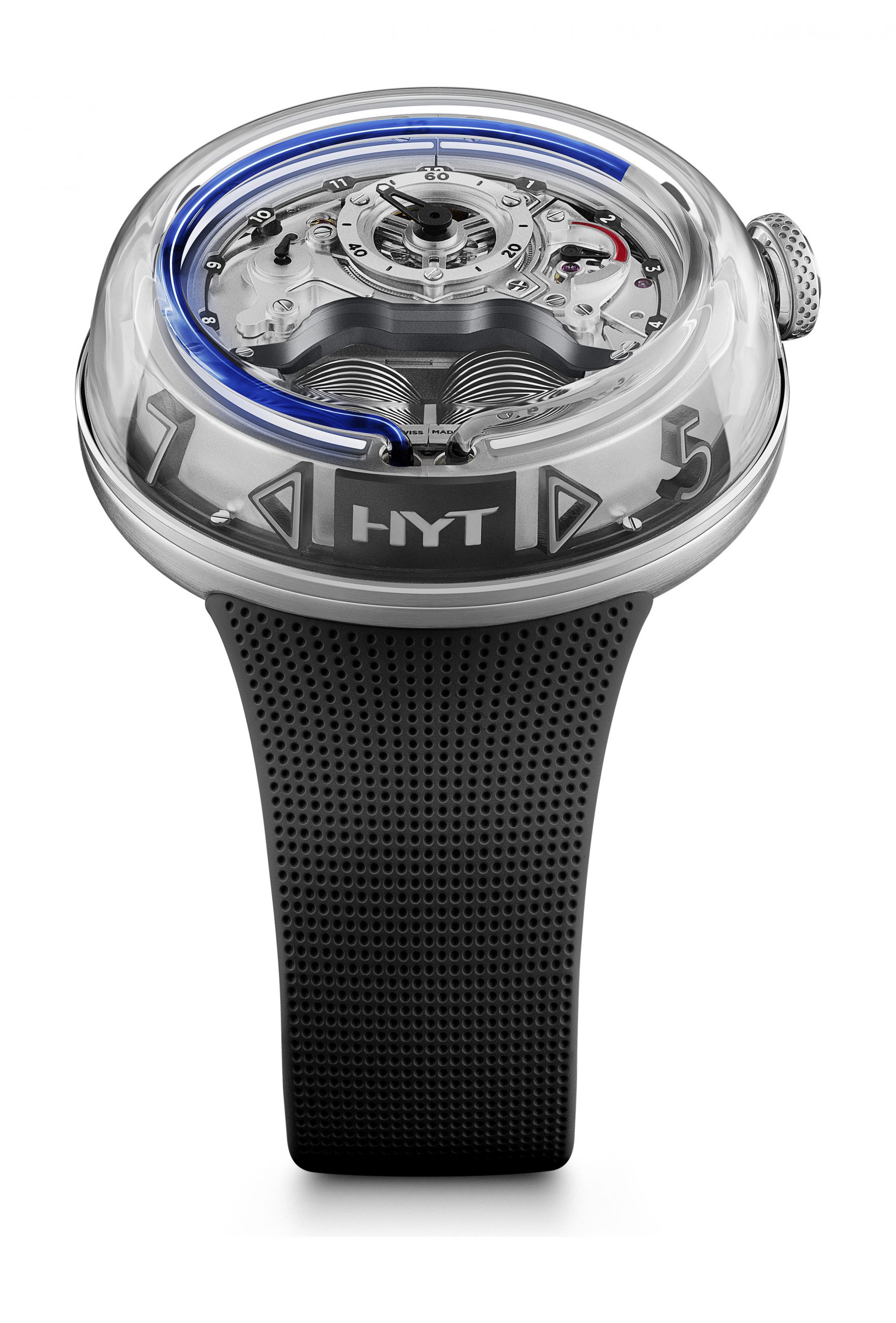 HYT H5 Blue Fluid watch