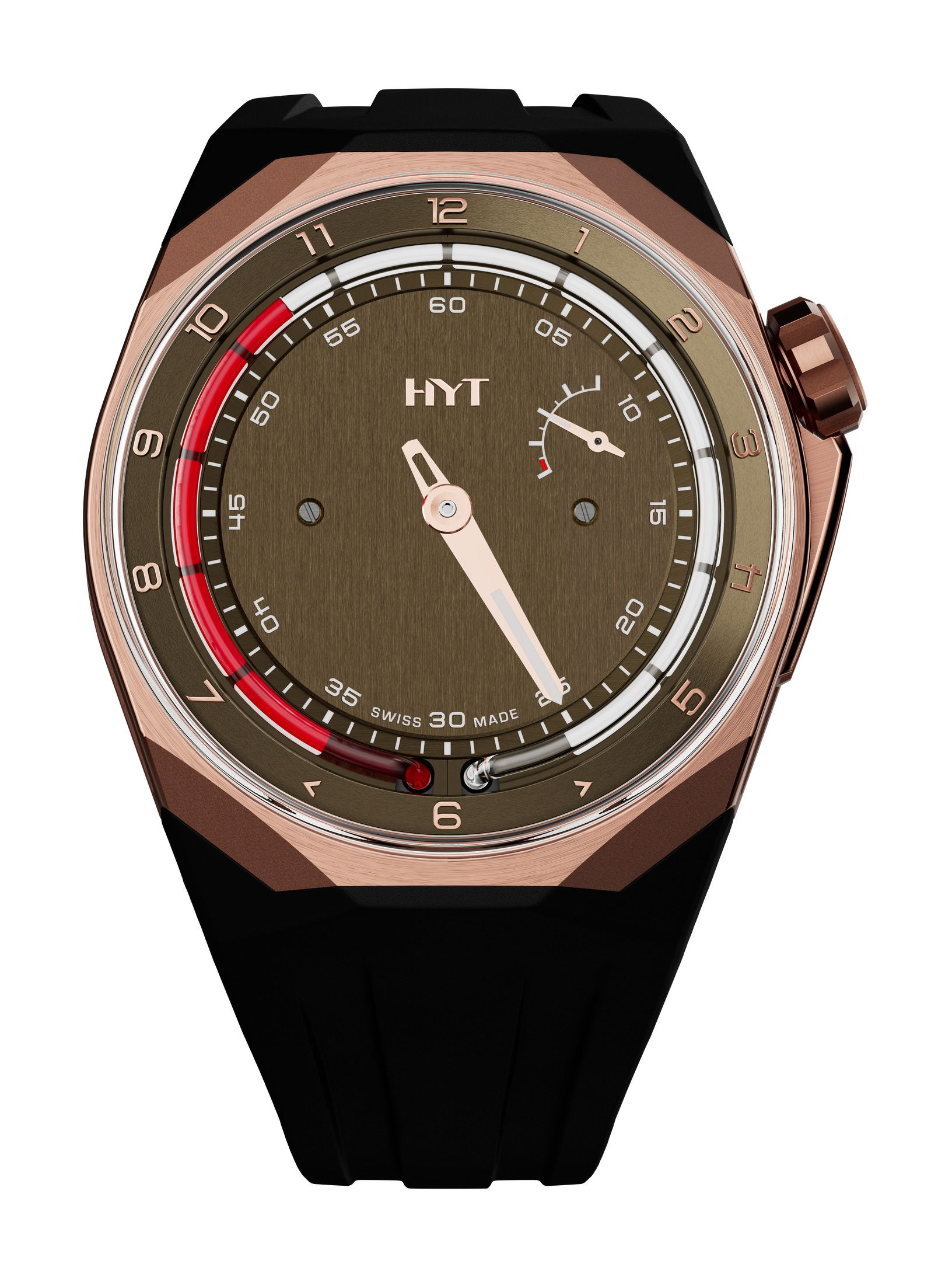 HYT T1 Series Titanium Chocolate Millésime Edition watch