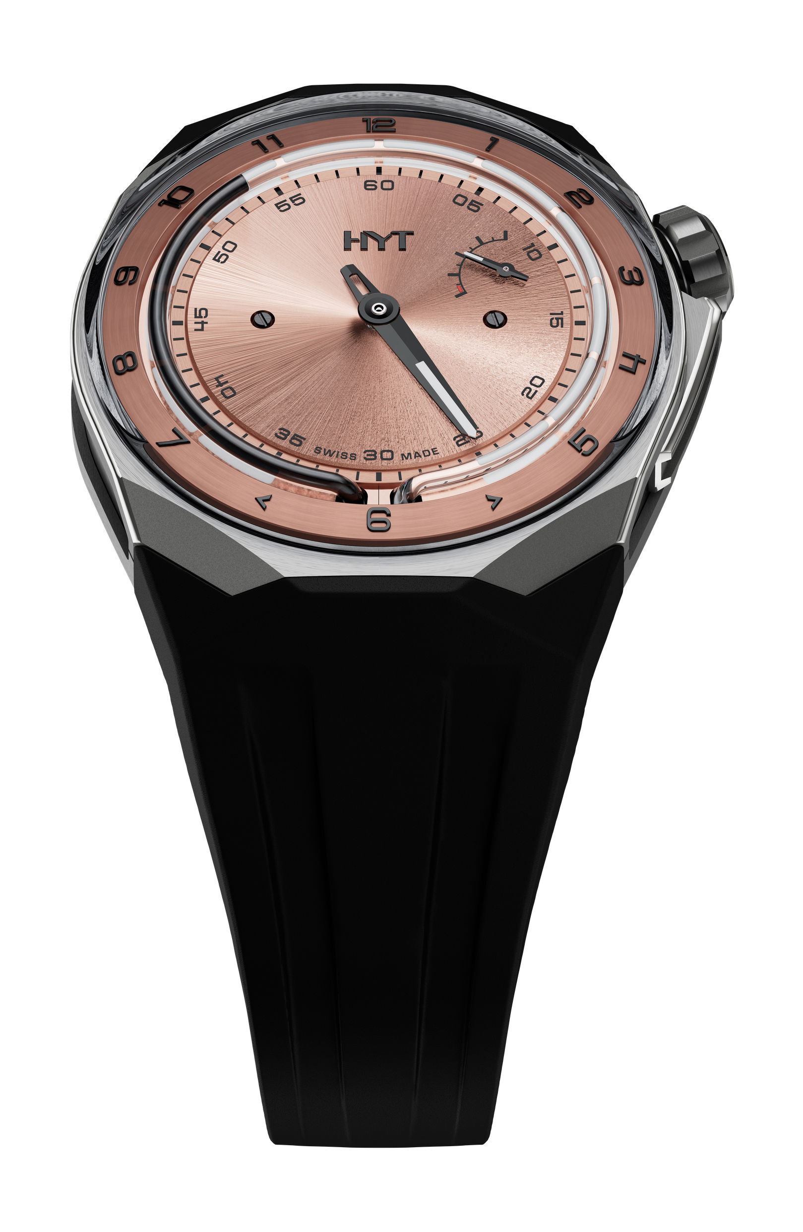 HYT T1 Series Titanium Salmon watch