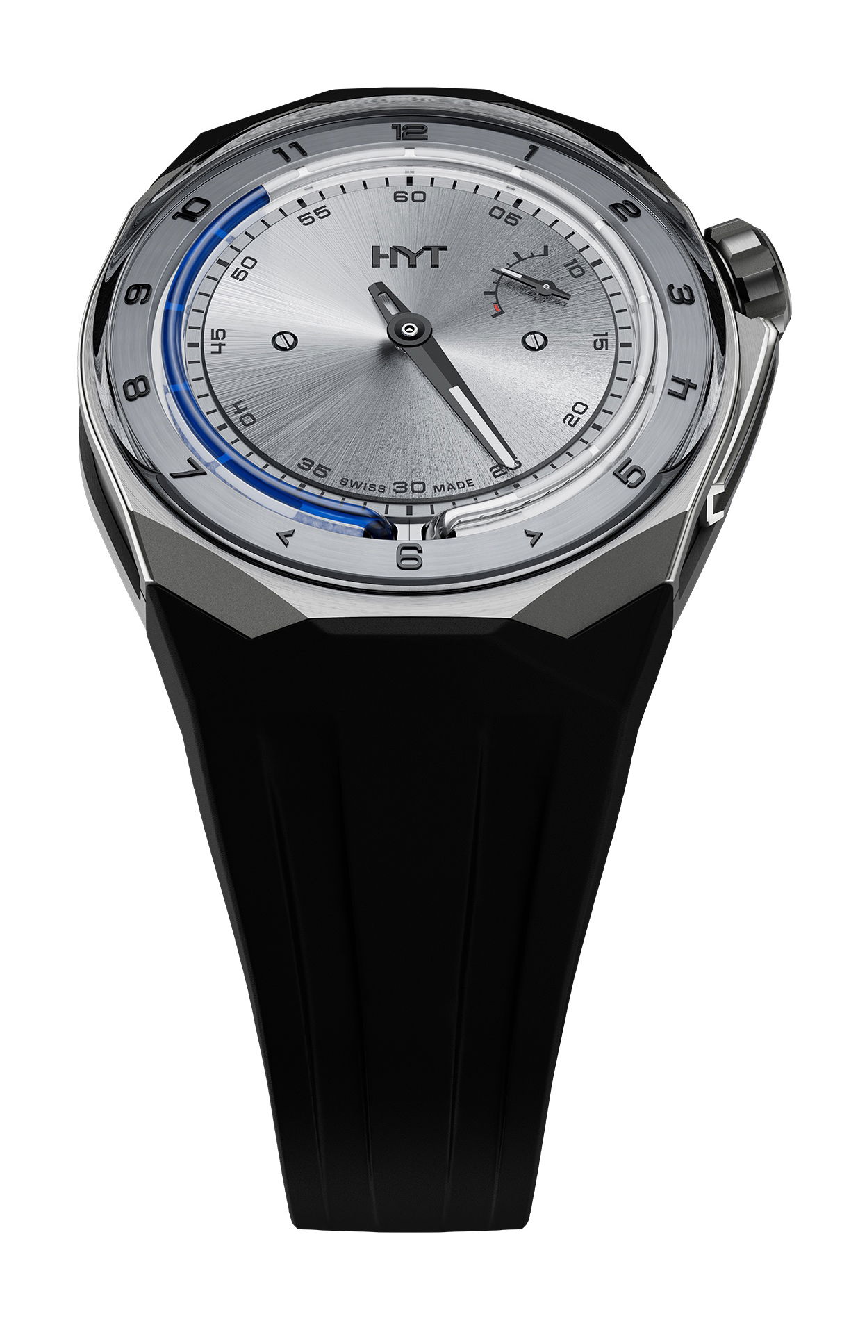 HYT T1 Series Titanium Silver watch