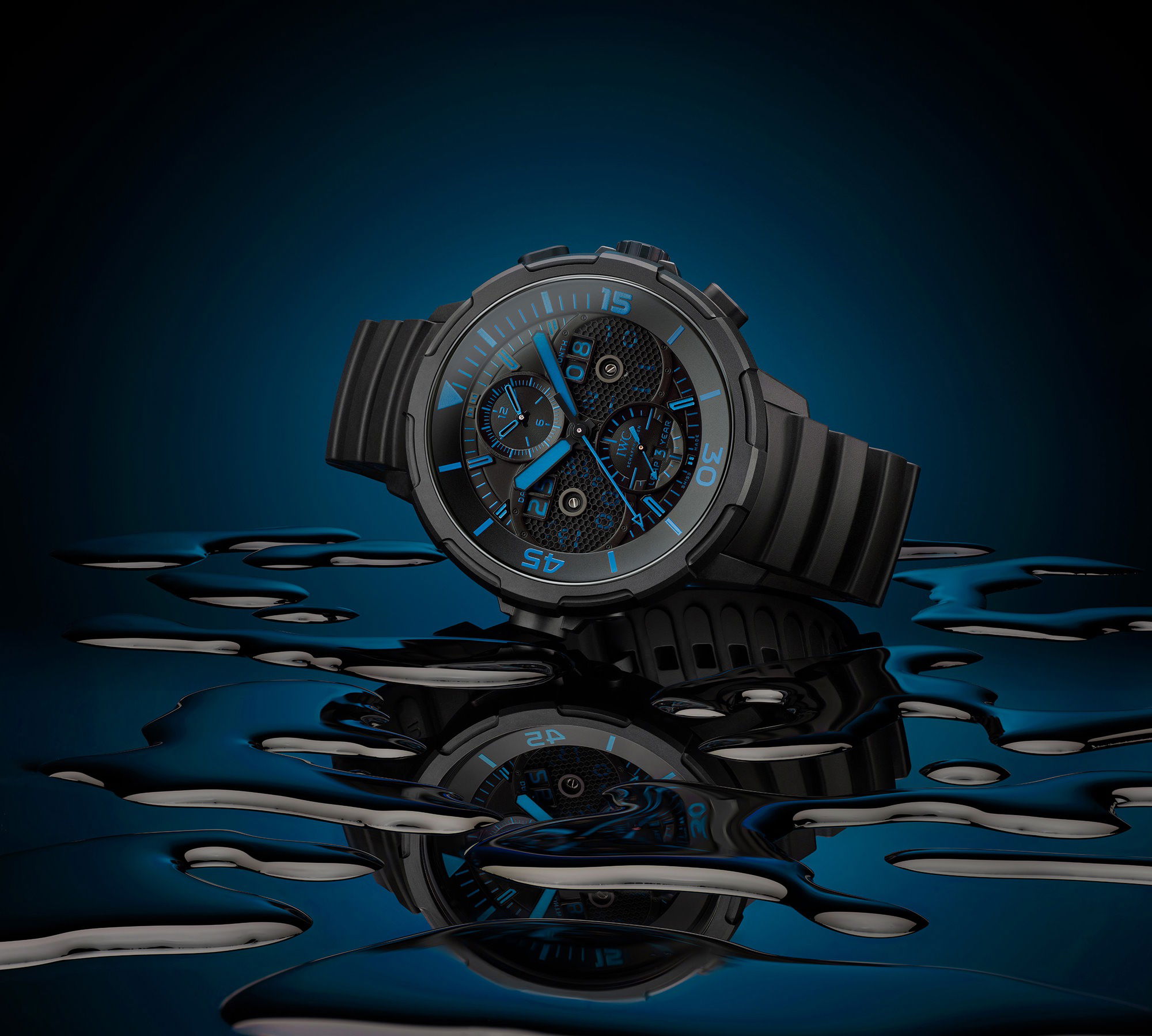 IWC Schaffhausen Aquatimer Perpetual Calendar Digital Date-Month - View 3