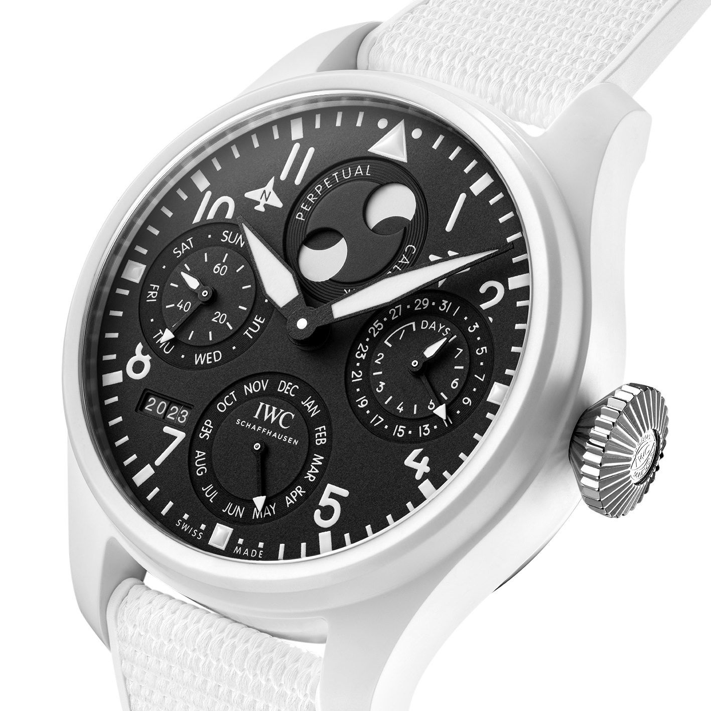 IWC Schaffhausen Big Pilot’s Watch Perpetual Calendar Top Gun Lake Tahoe - View 2