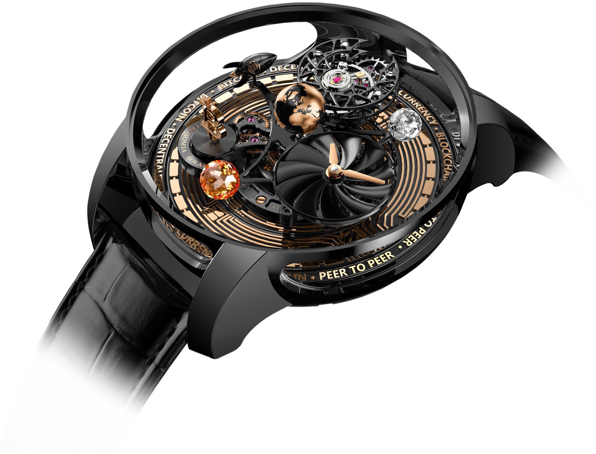 Jacob & Co Astronomia Solar Bitcoin watch