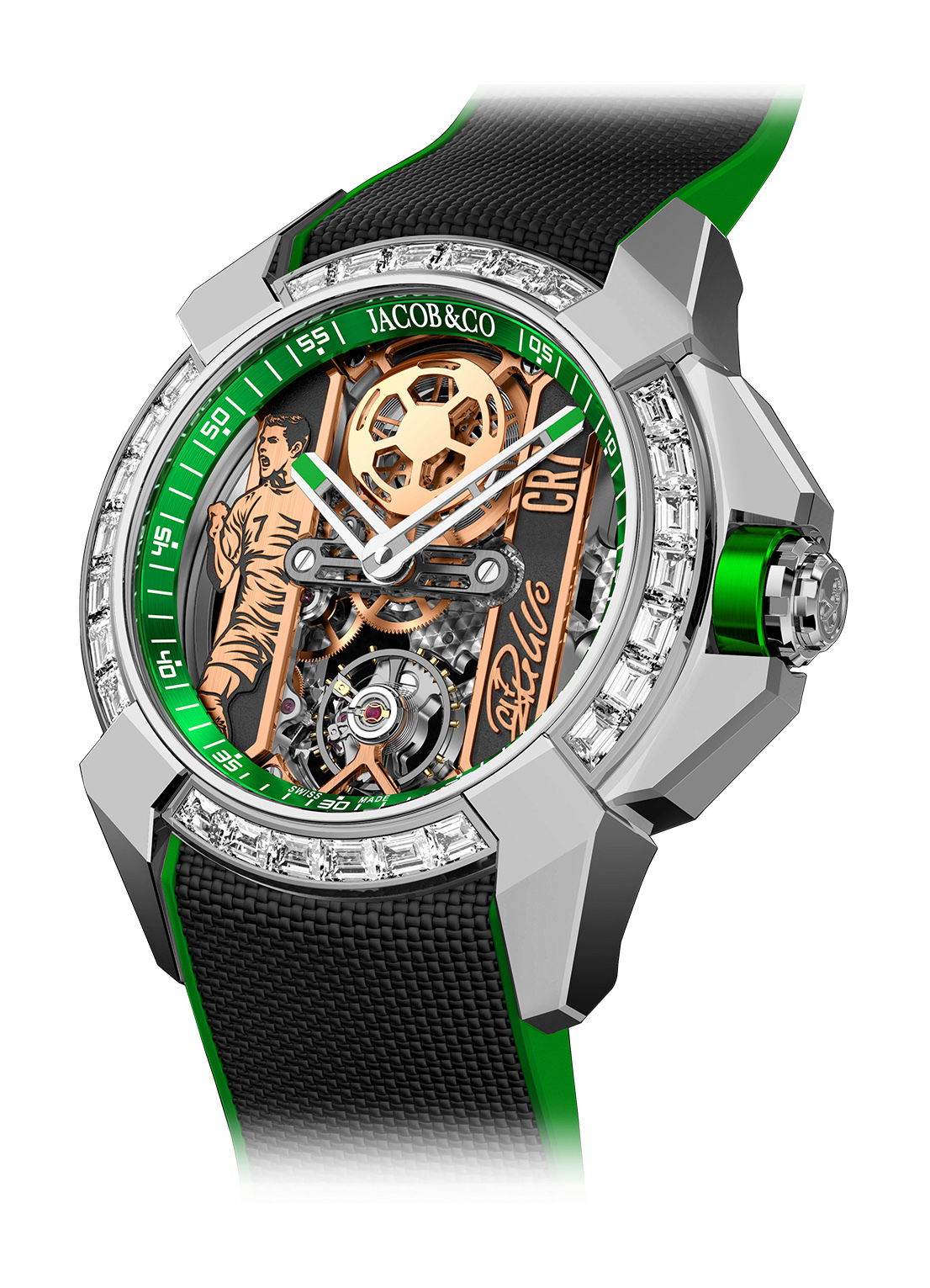 Jacob & Co Epic X Heart of CR7 Baguette watch