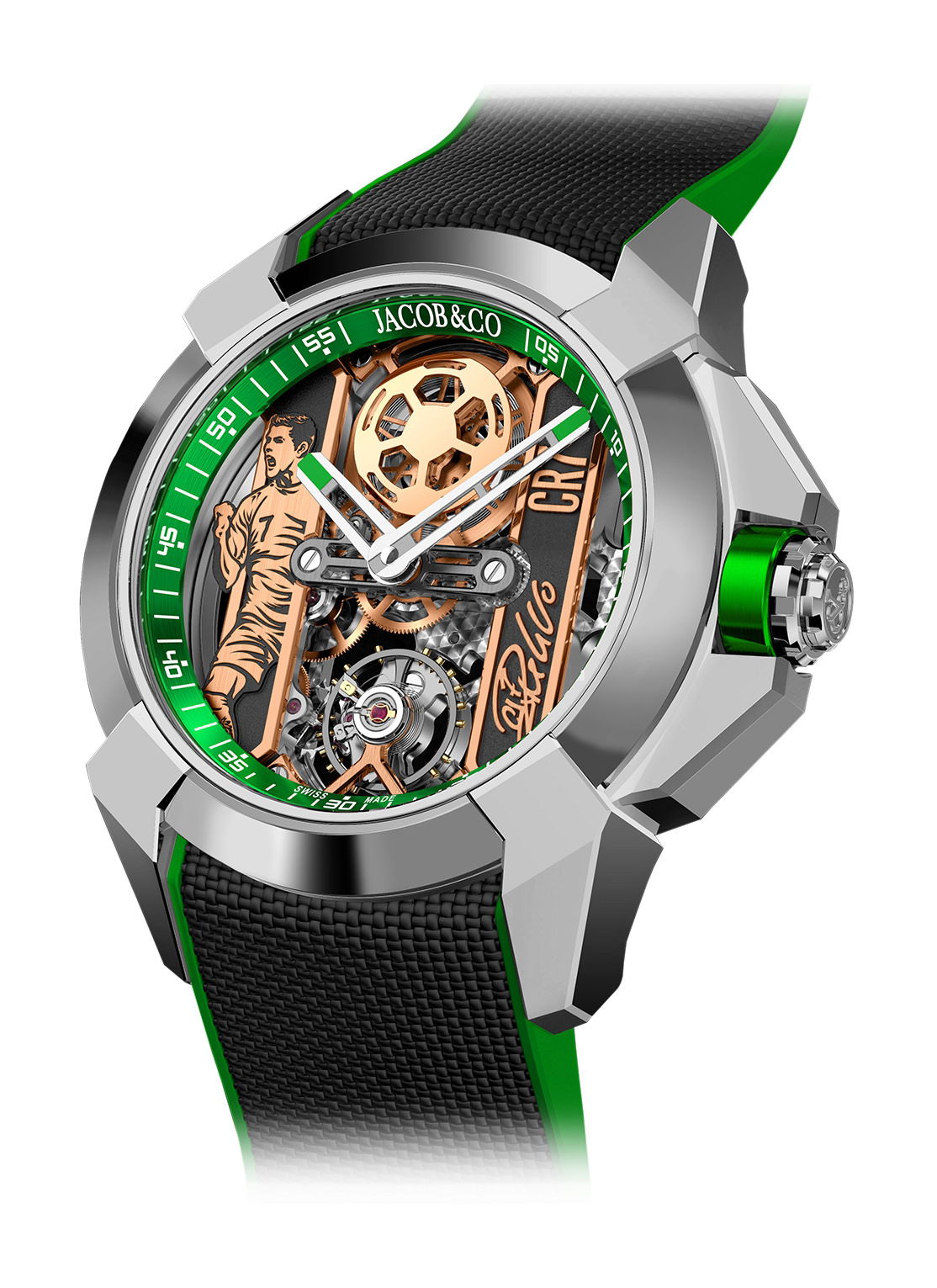 Jacob & Co Epic X Heart of CR7 watch