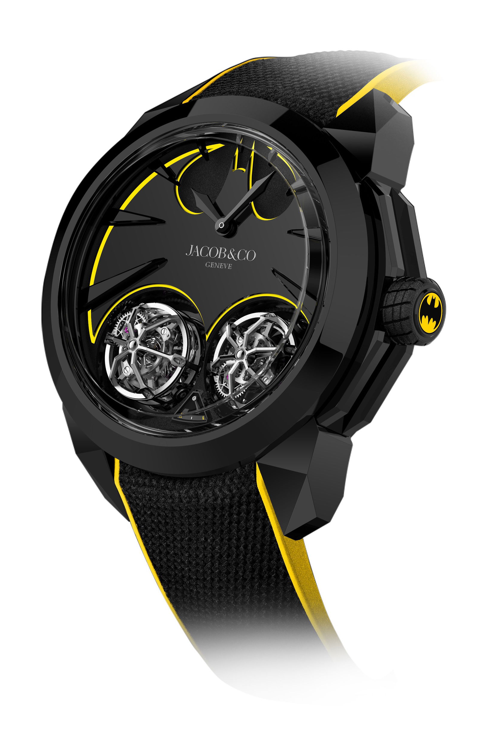 Jacob & Co Gotham City Black DLC Titanium watch