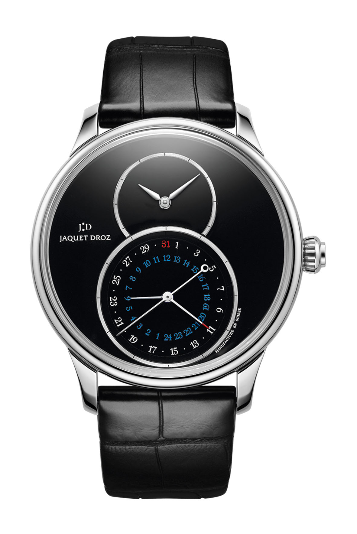 Jaquet Droz Grande Seconde Dual Time Onyx watch