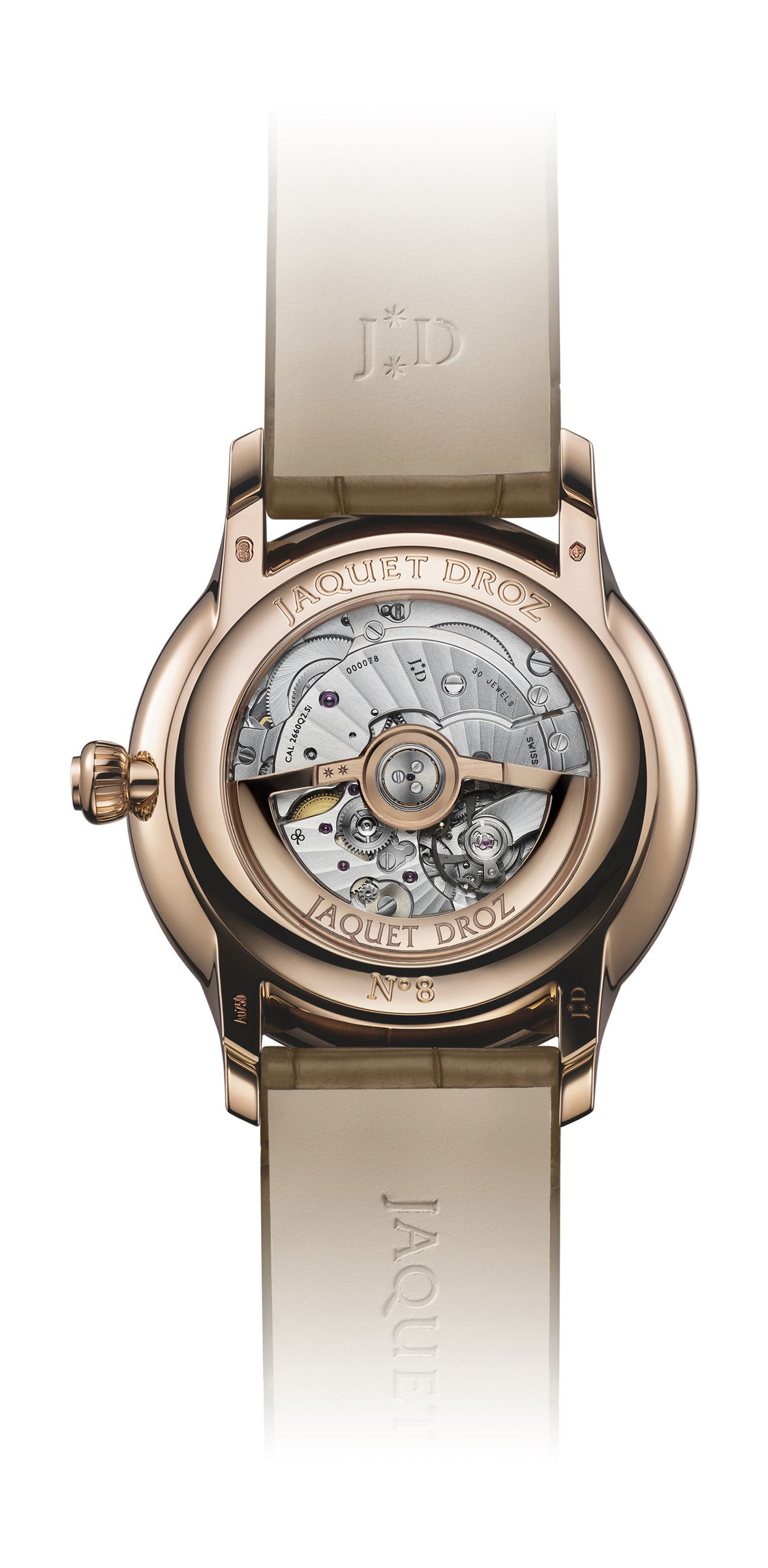 Jaquet Droz Grande Seconde Quantieme Ivory Enamel - View 2