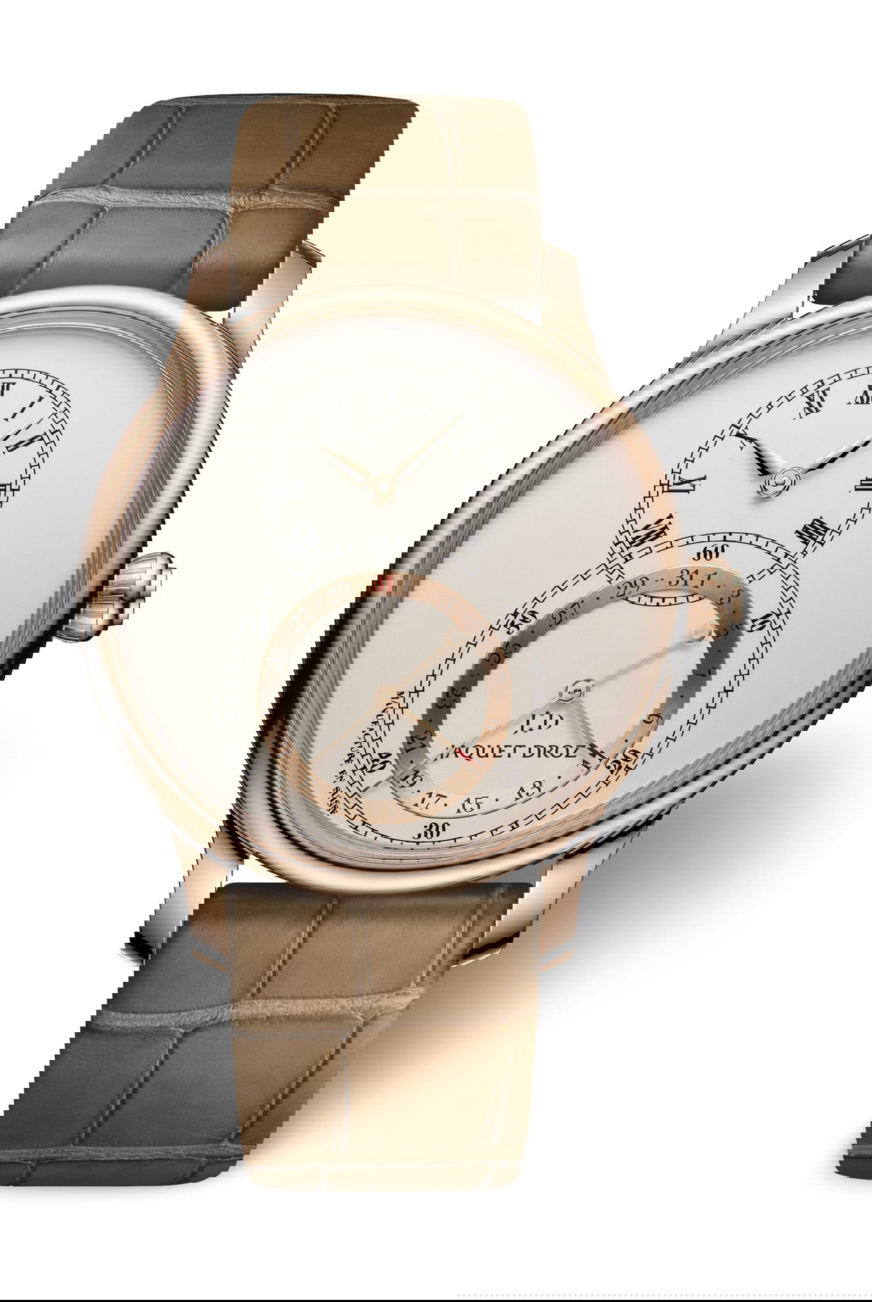 Jaquet Droz Grande Seconde Quantieme Ivory Enamel watch
