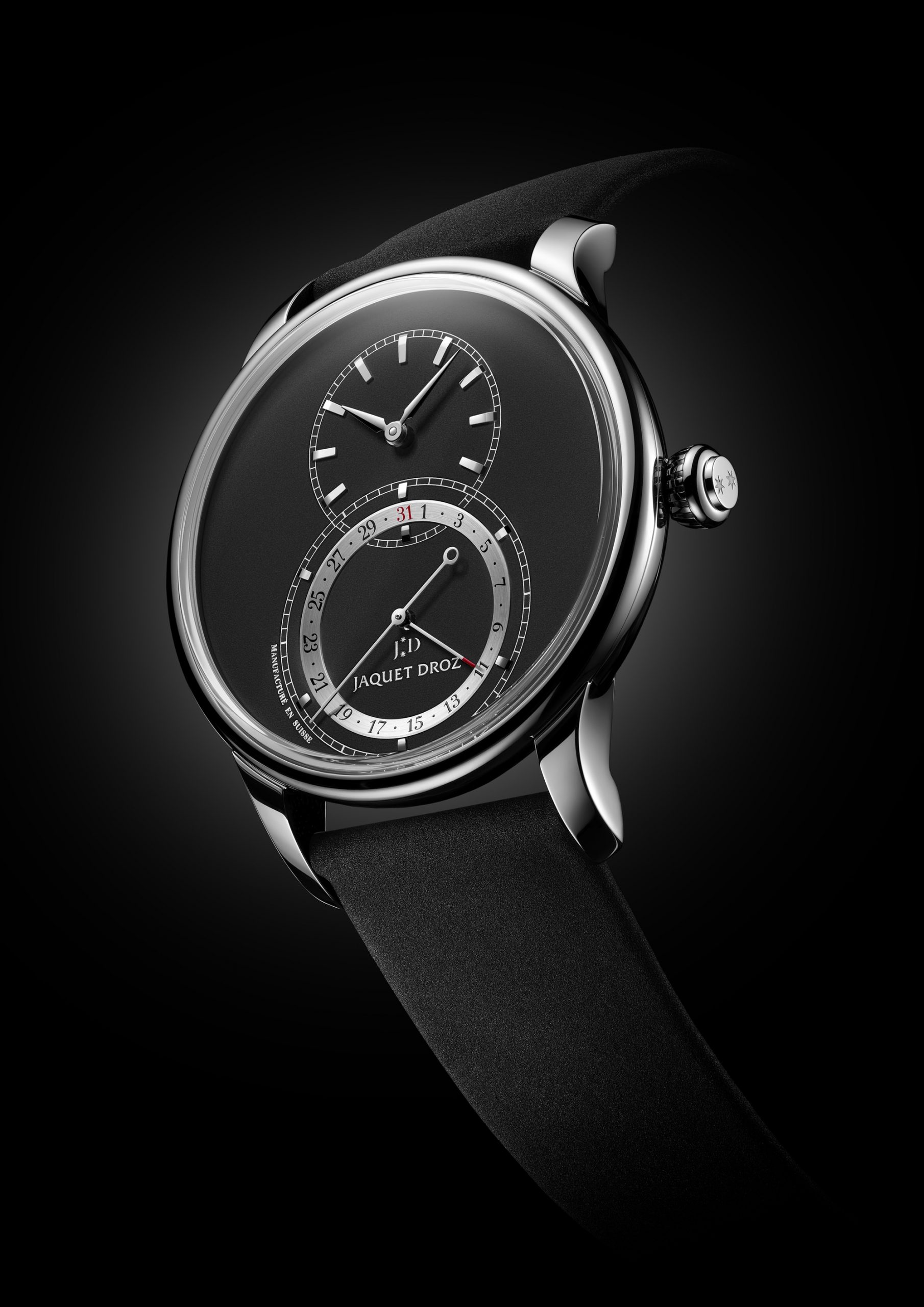 Jaquet Droz Grande Seconde Quantieme Matte Black - View 3