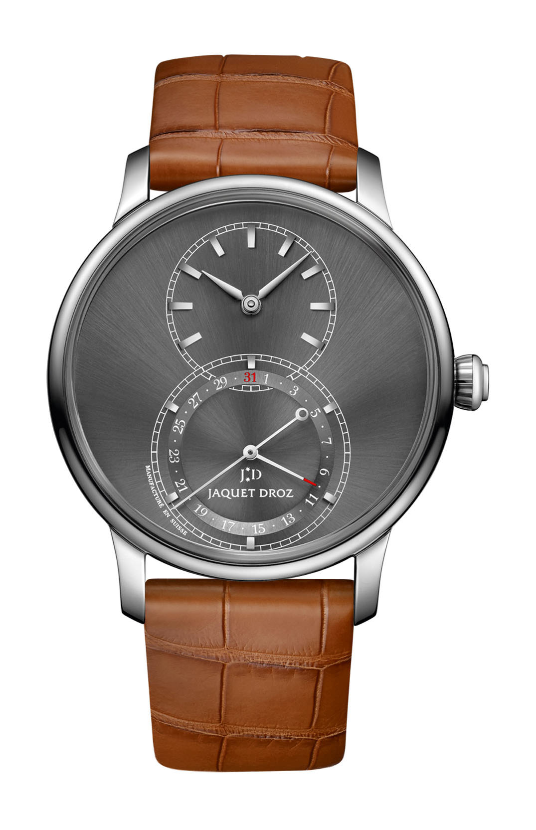 Jaquet Droz Grande Seconde Quantième Satin-brushed Anthracite watch