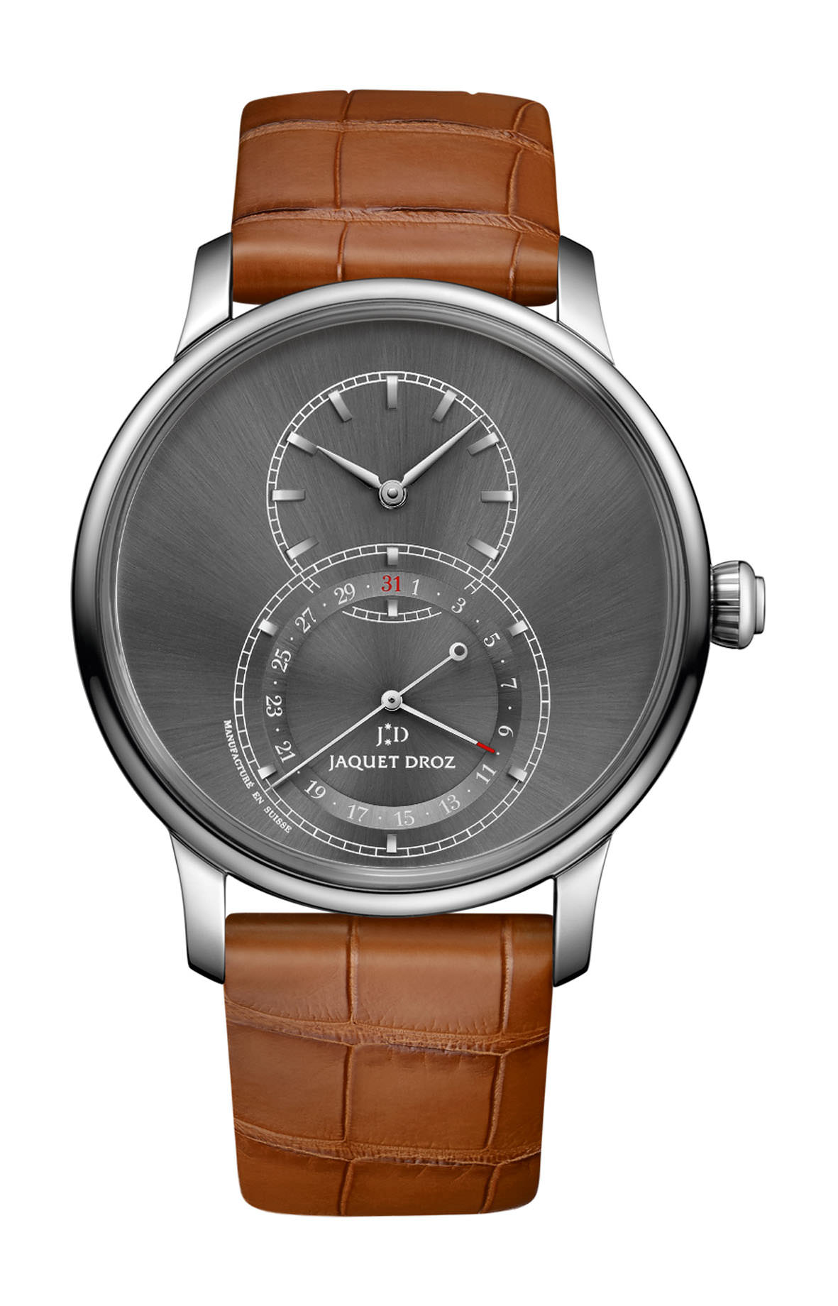 Jaquet Droz Grande Seconde Quantième Satin-brushed Anthracite watch
