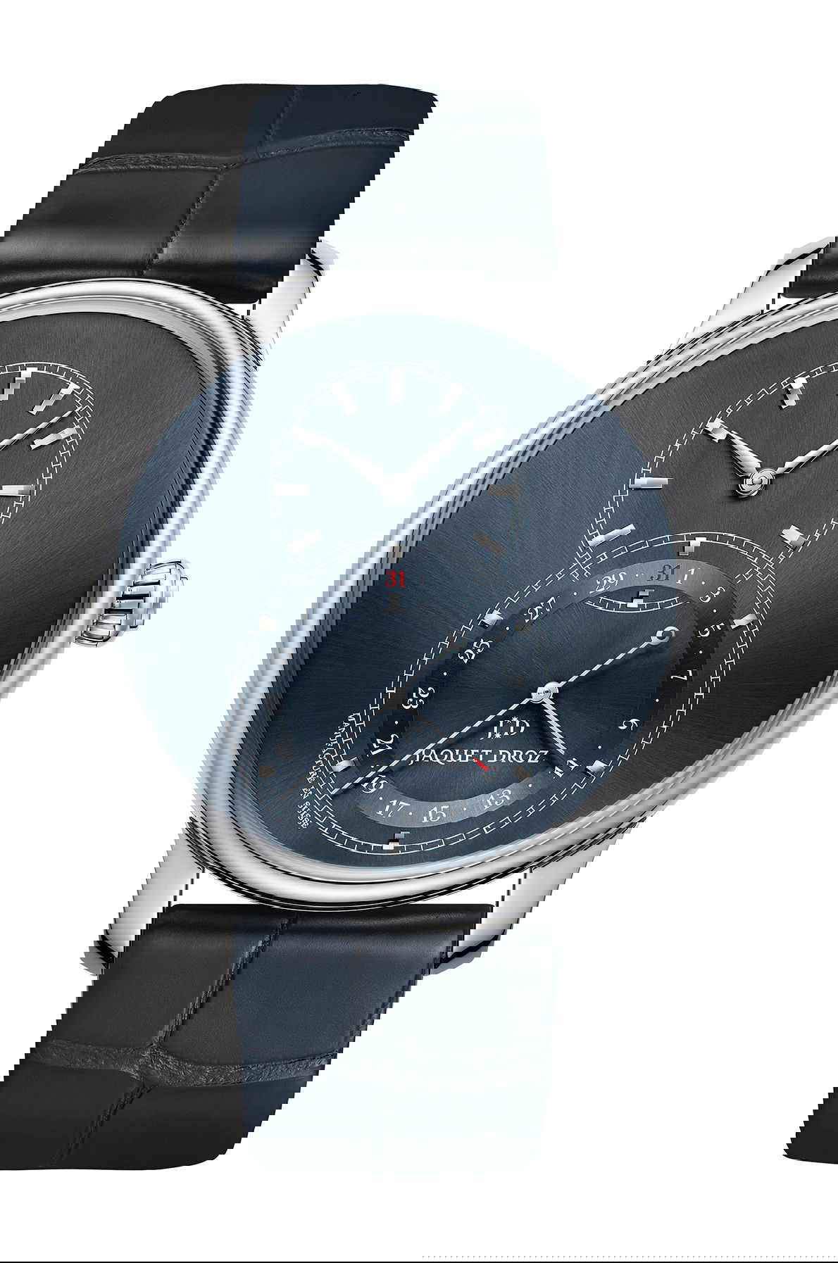 Jaquet Droz Grande Seconde Quantième Satin-Brushed Blue watch