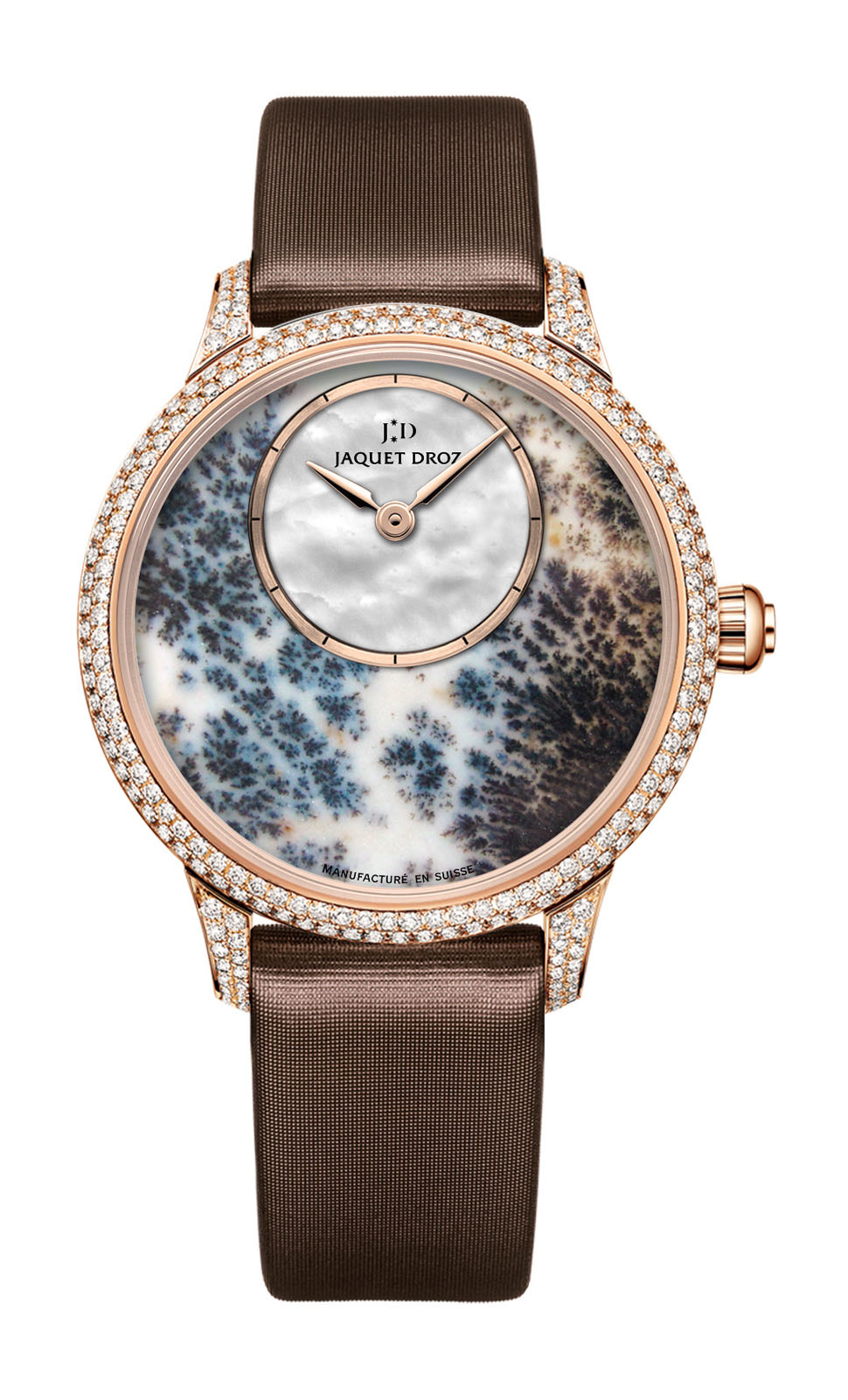 Jaquet Droz Petite Heure Minute Dendritic Agate watch