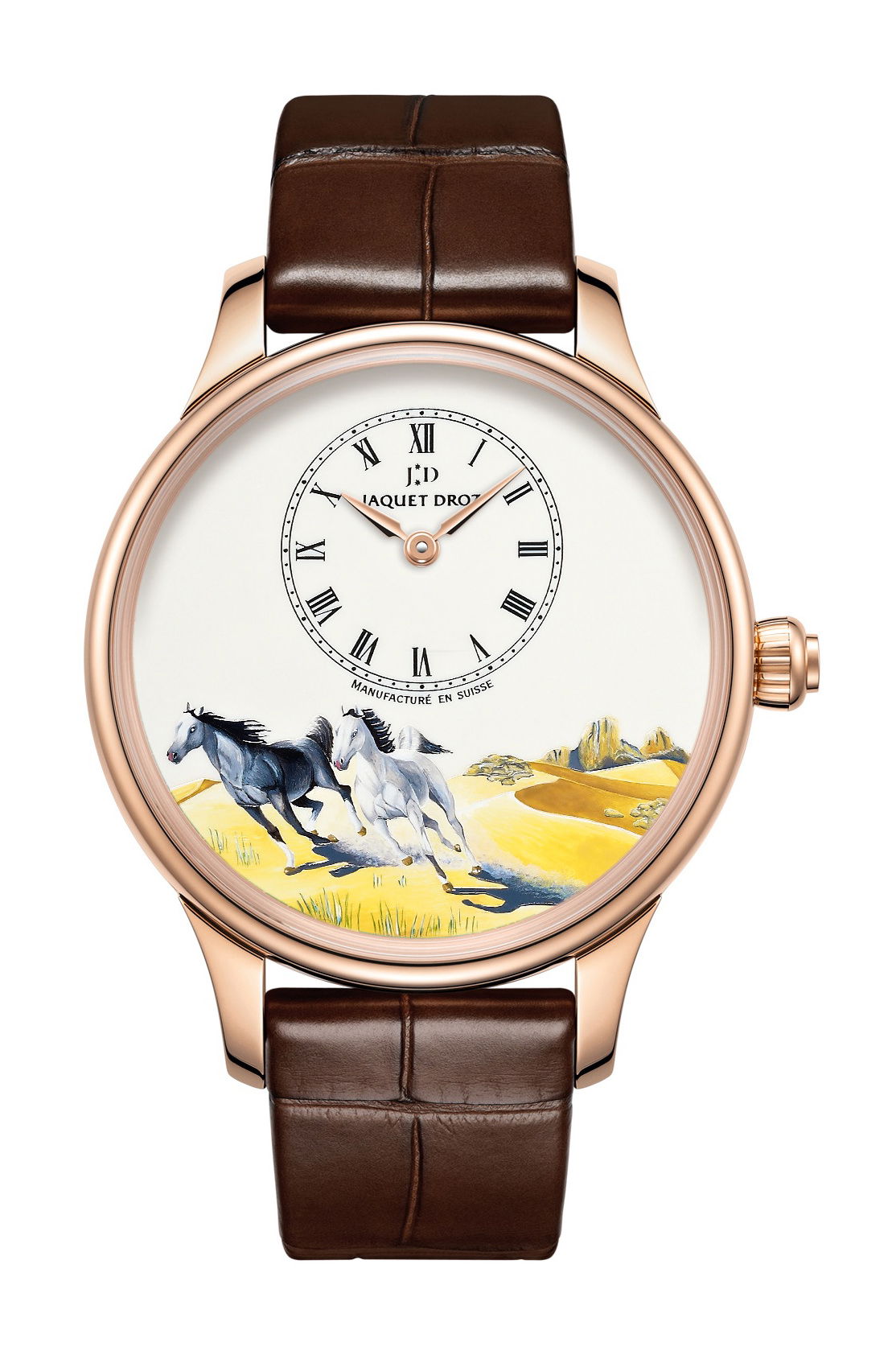 Jaquet Droz Petite Heure Minute Horses watch