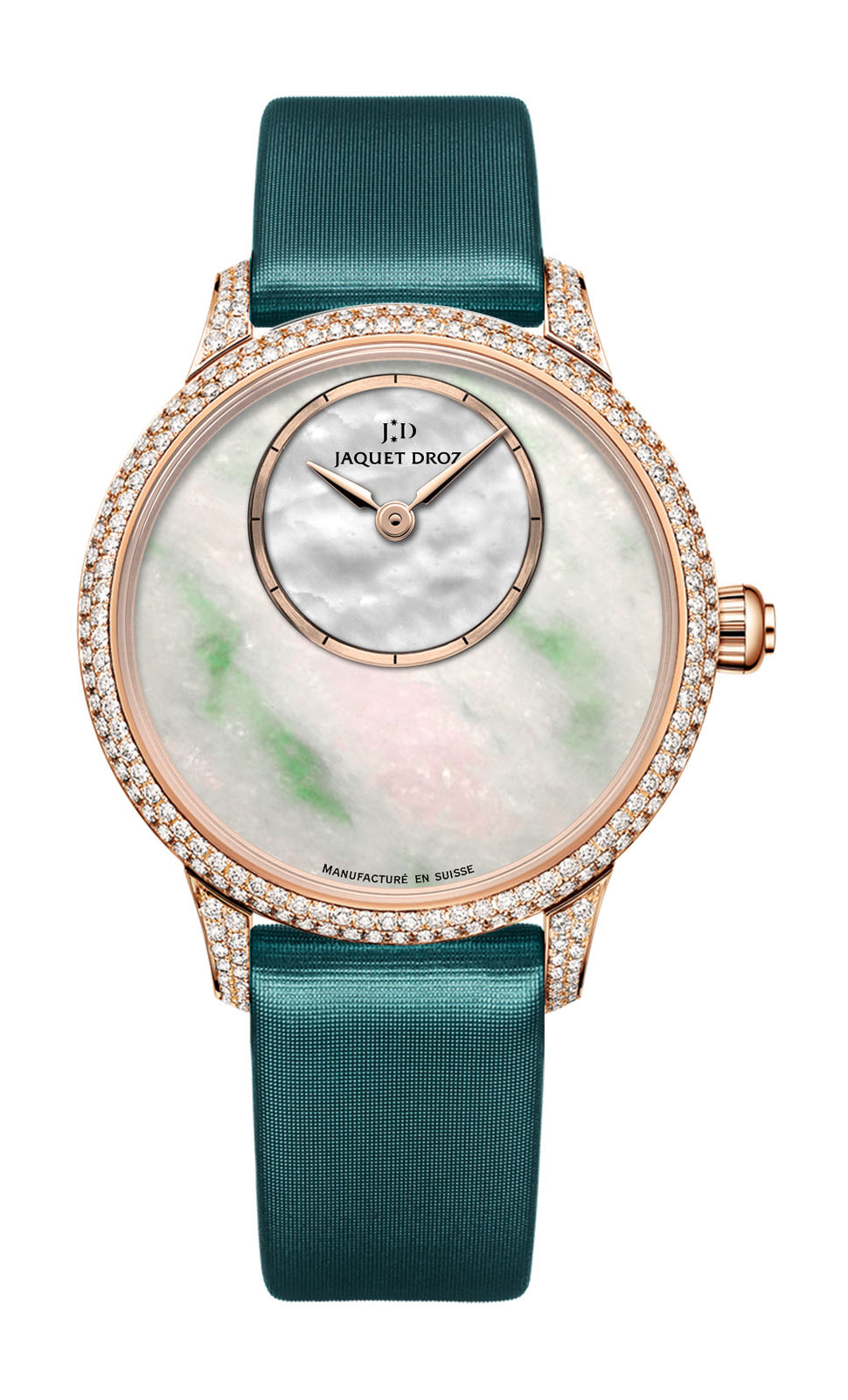 Jaquet Droz Petite Heure Minute Jadeite watch