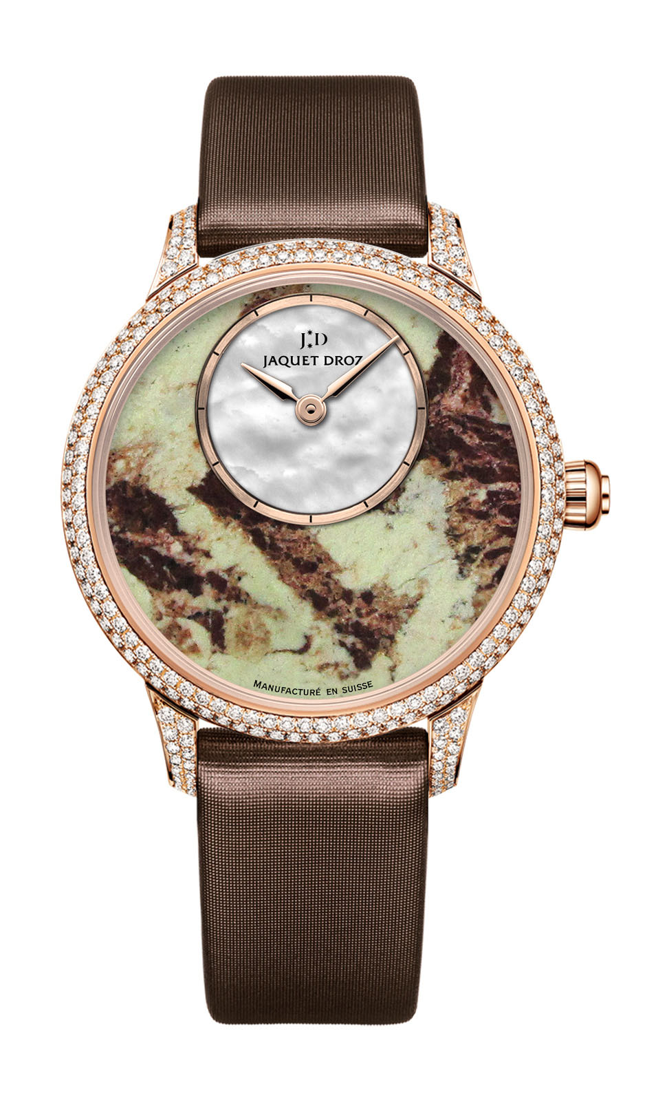 Jaquet Droz Petite Heure Minute Lemon Chrysoprase watch