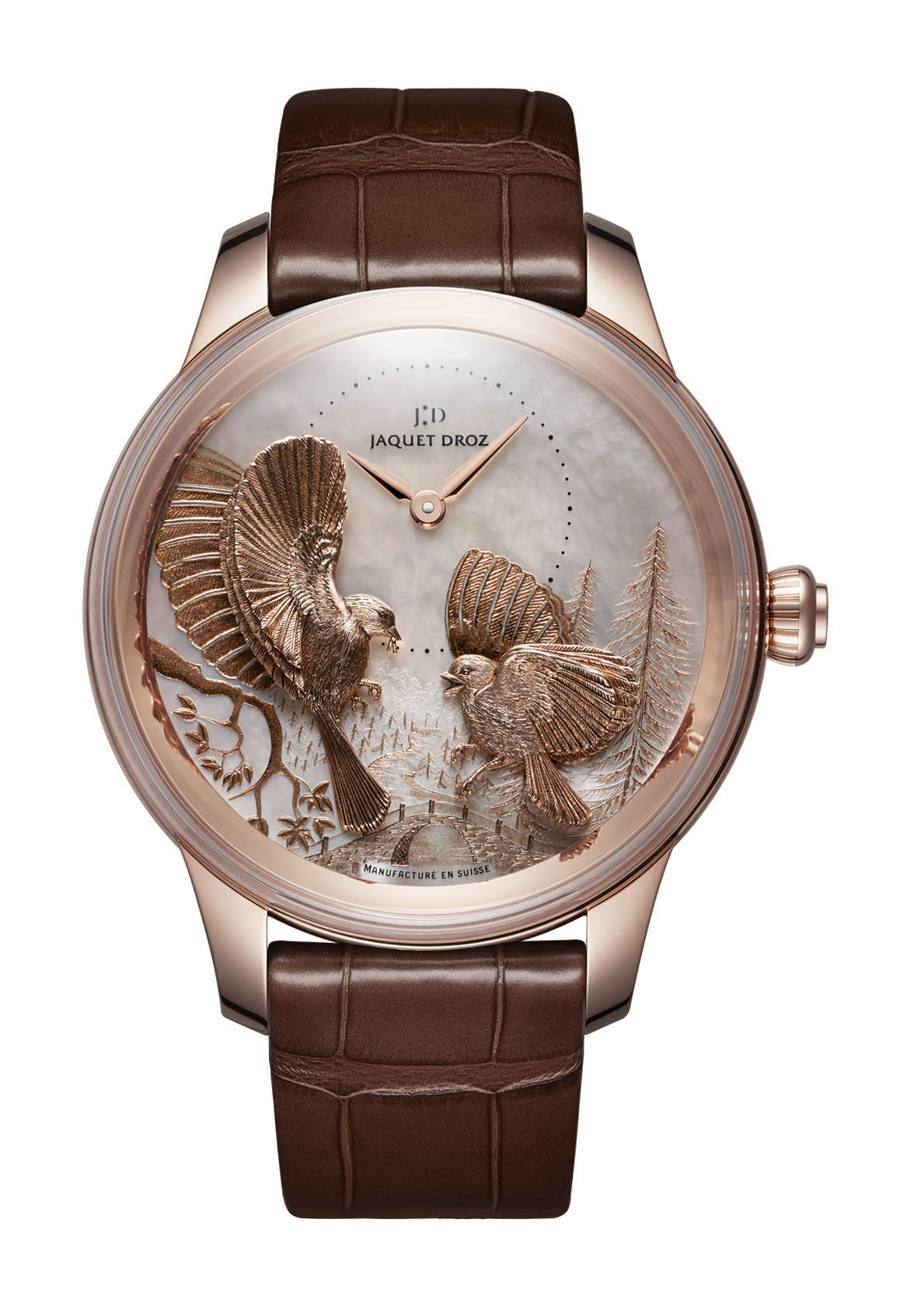 Jaquet Droz Petite Heure Minute Relief Seasons watch