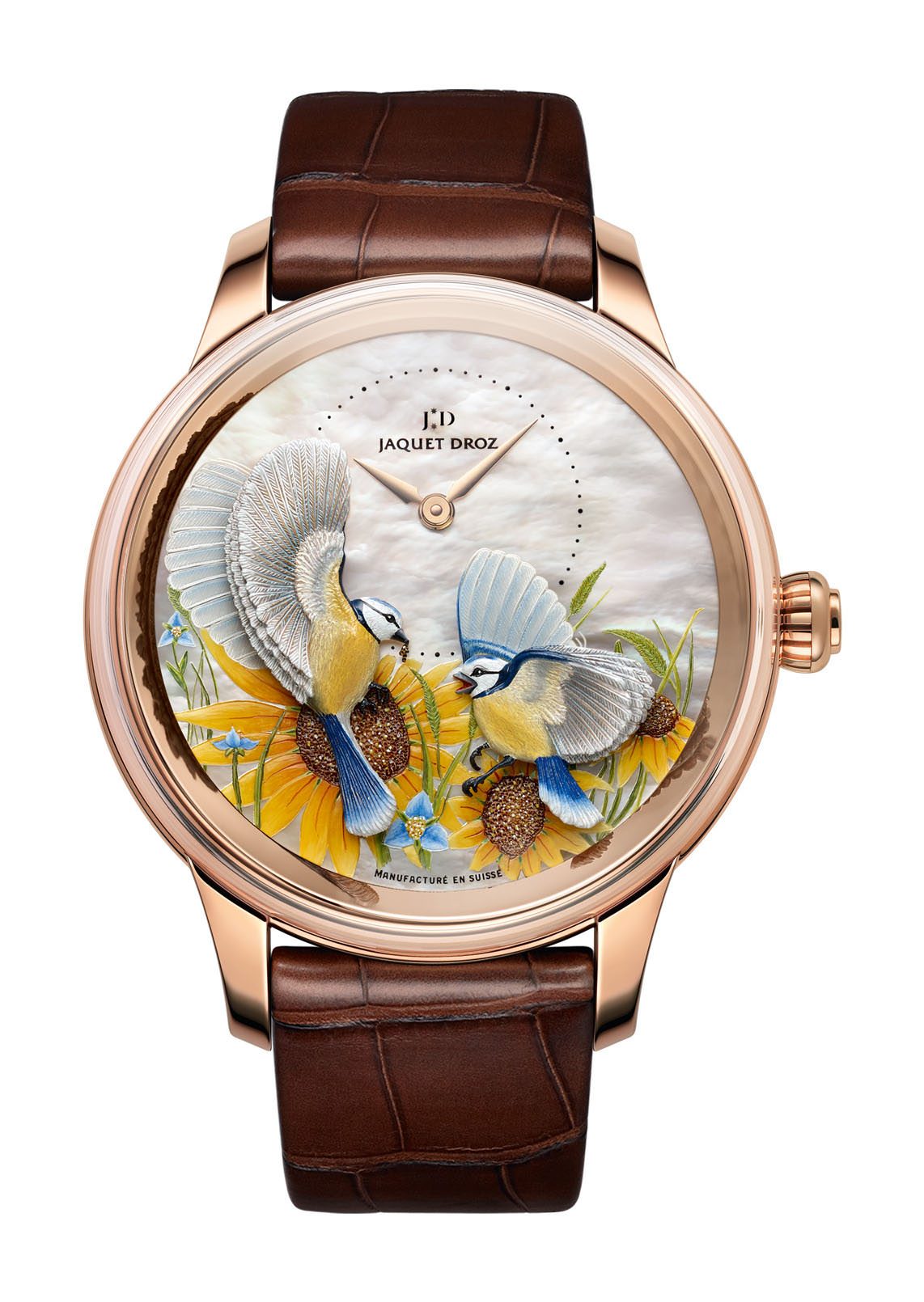Jaquet Droz Petite Heure Minute Relief Seasons watch