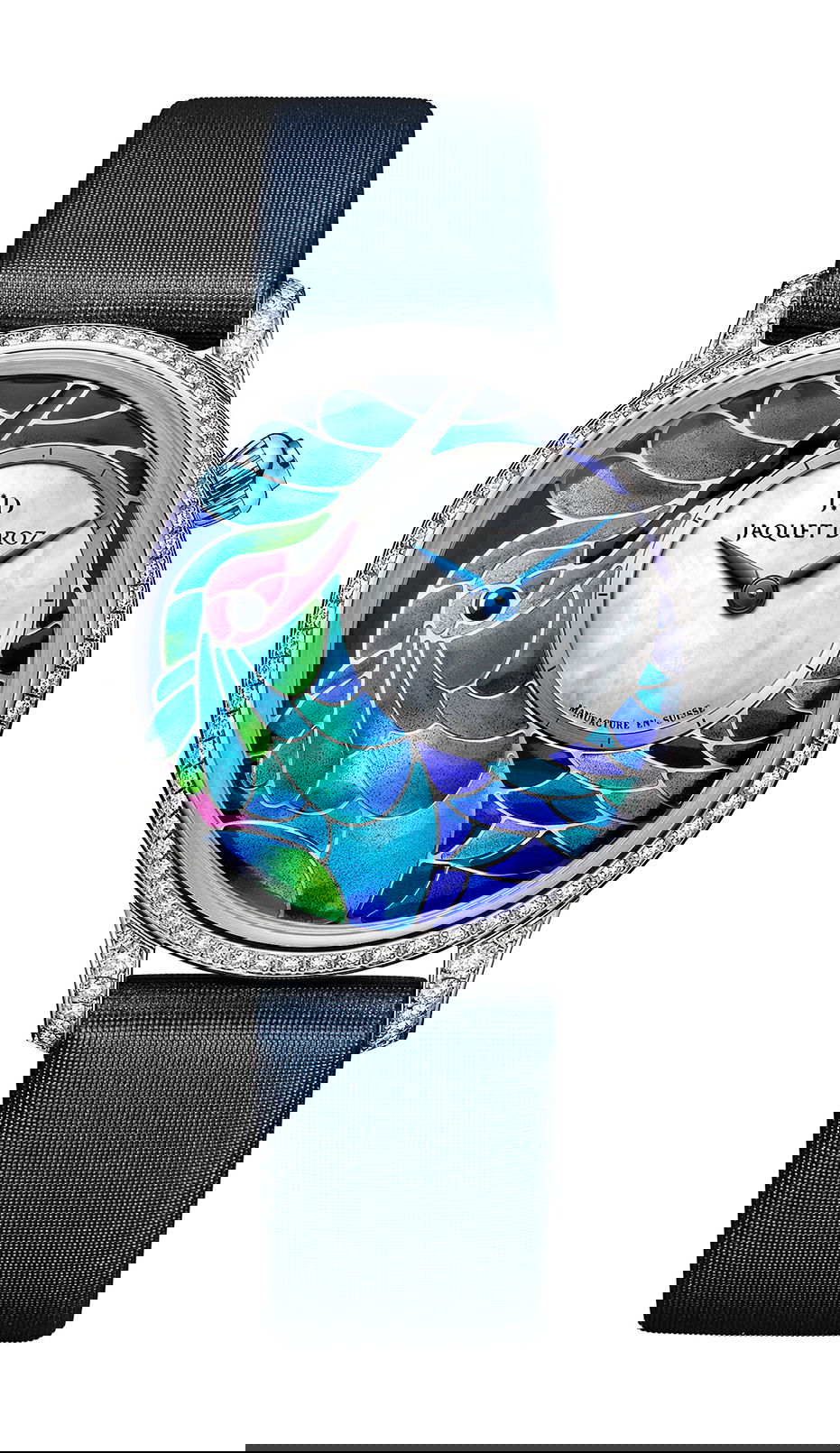Jaquet Droz Petite Heure Minute Smalta Clara Humming Bird watch