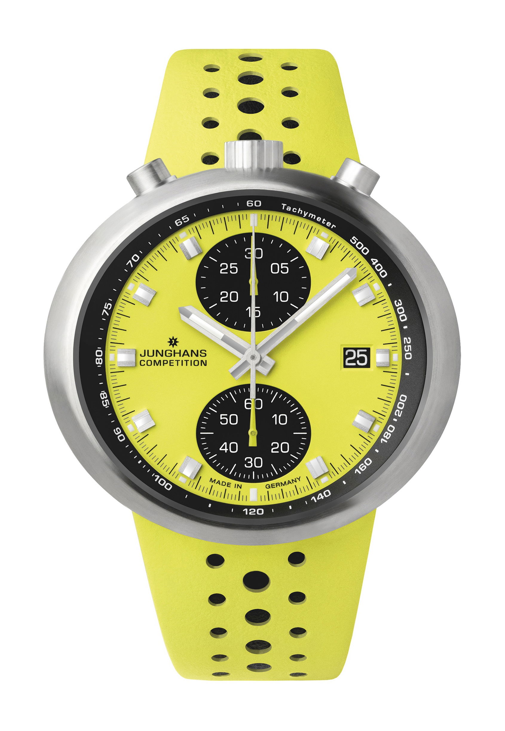 Junghans 1972 Competition FIS Edition Lemon watch