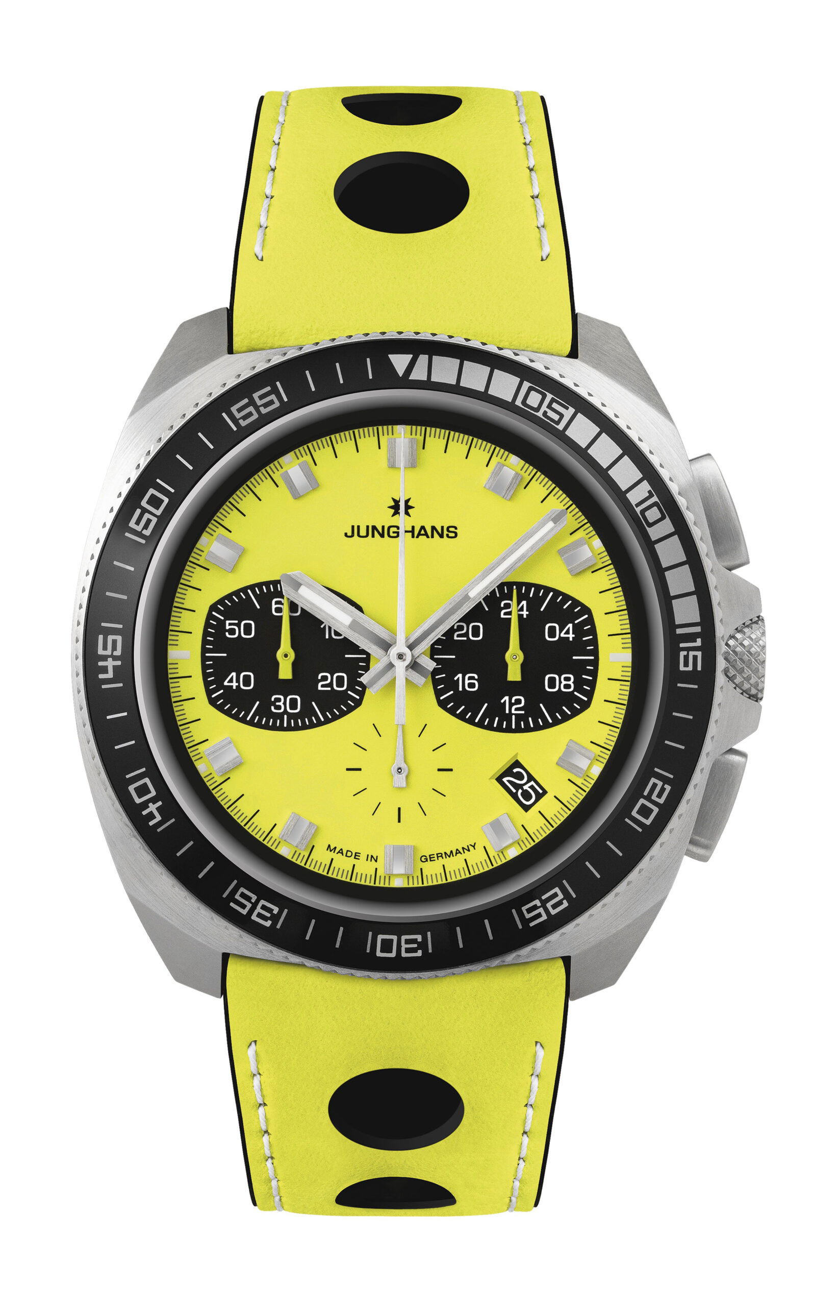 Junghans 1972 Competition Quartz Edition FIS Lemon watch
