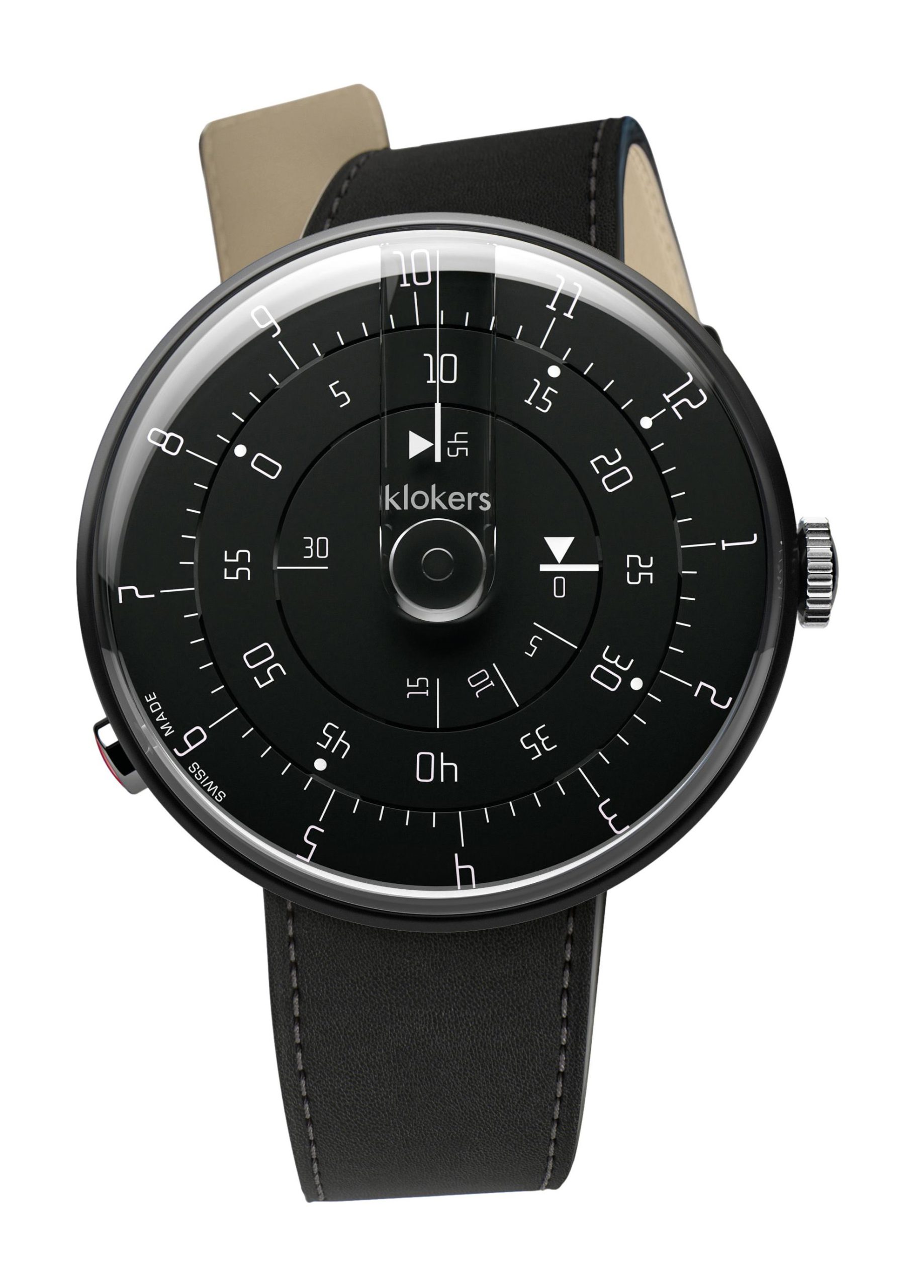 Klokers KLOK 01 Black Reflex Minimal watch