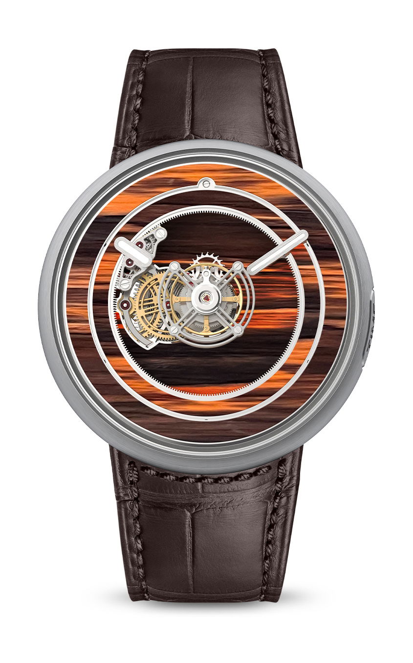 Kross Studio KS 05 Central Floating Tourbillon Mahogany Obsidian watch