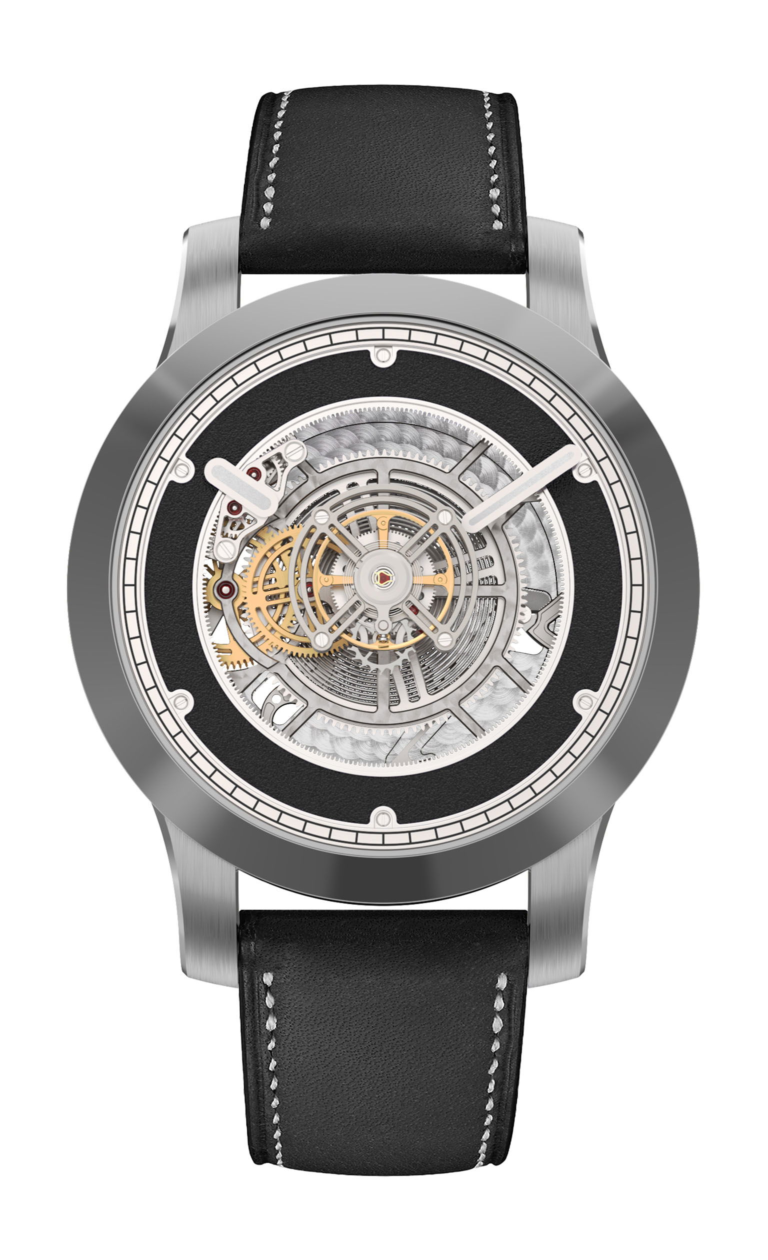 Kross Studio KS 06 Central Floating Tourbillon Titanium Black watch