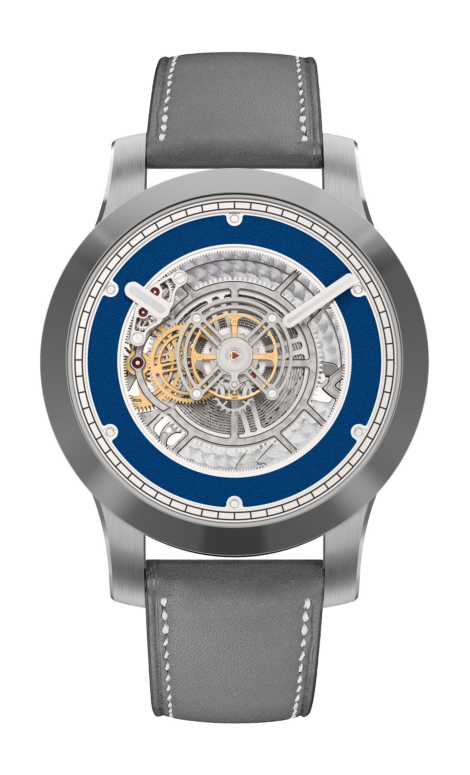 Kross Studio KS 06 Central Floating Tourbillon Titanium Blue watch