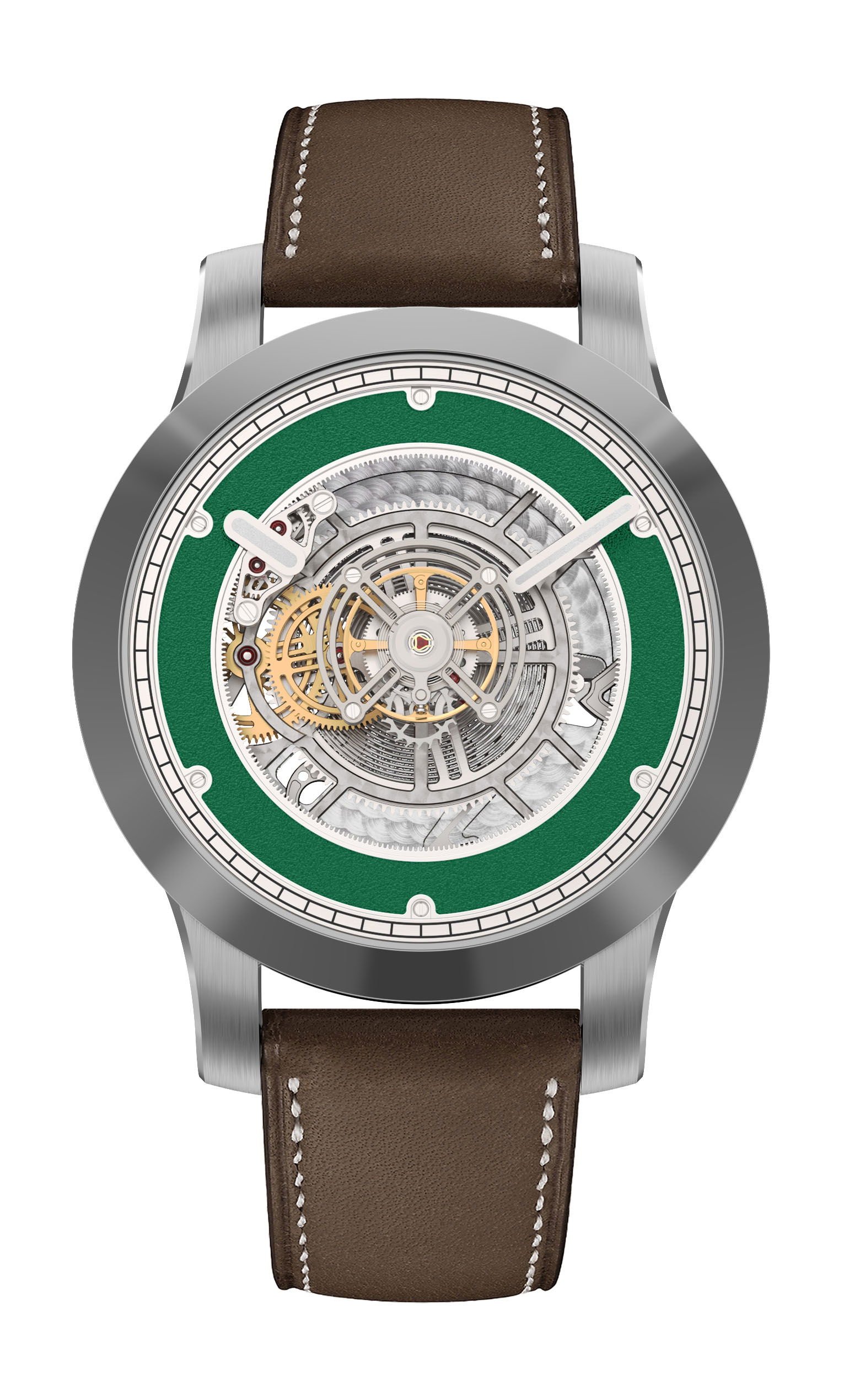 Kross Studio KS 06 Central Floating Tourbillon Titanium Green watch