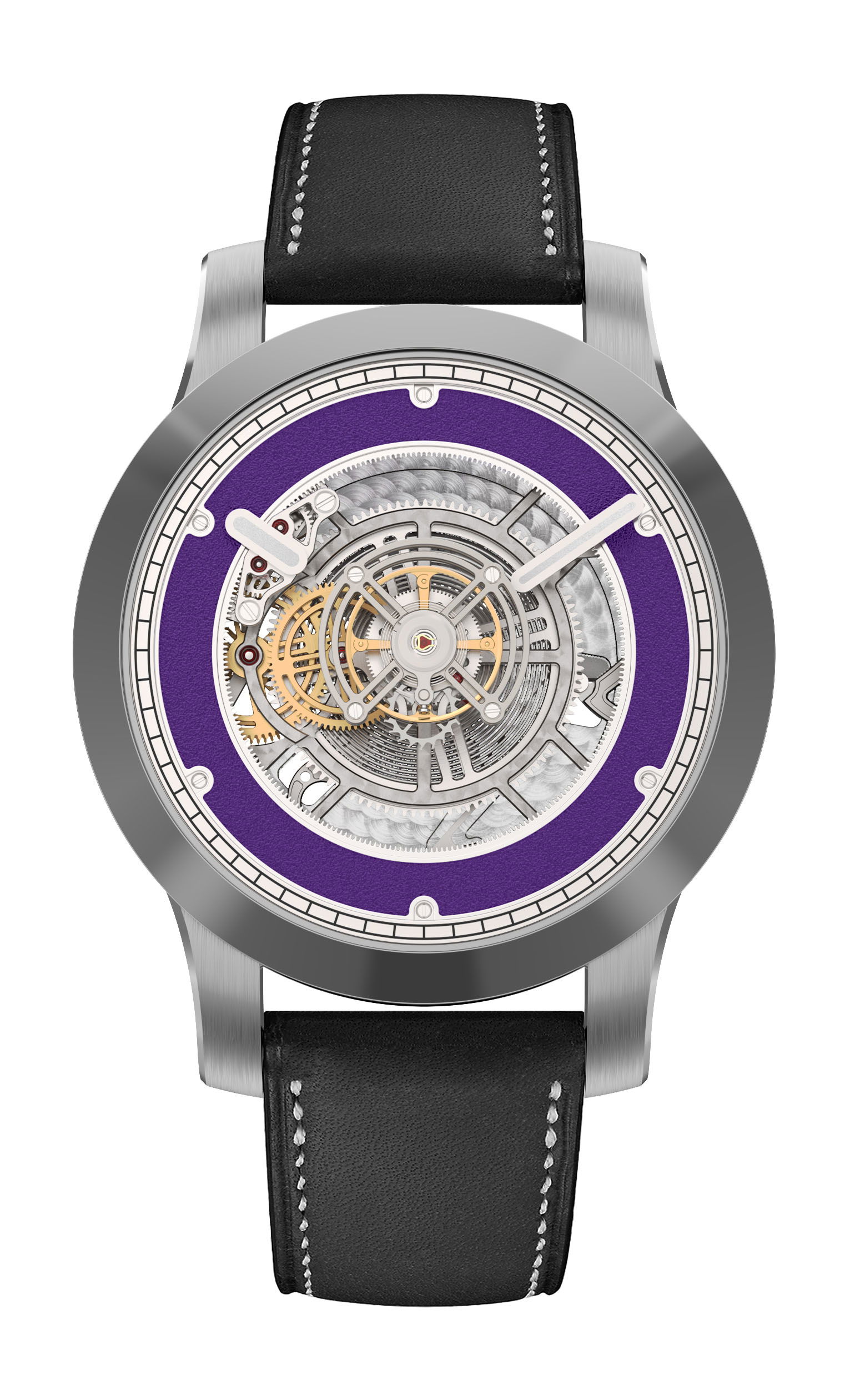 Kross Studio KS 06 Central Floating Tourbillon Titanium Purple watch