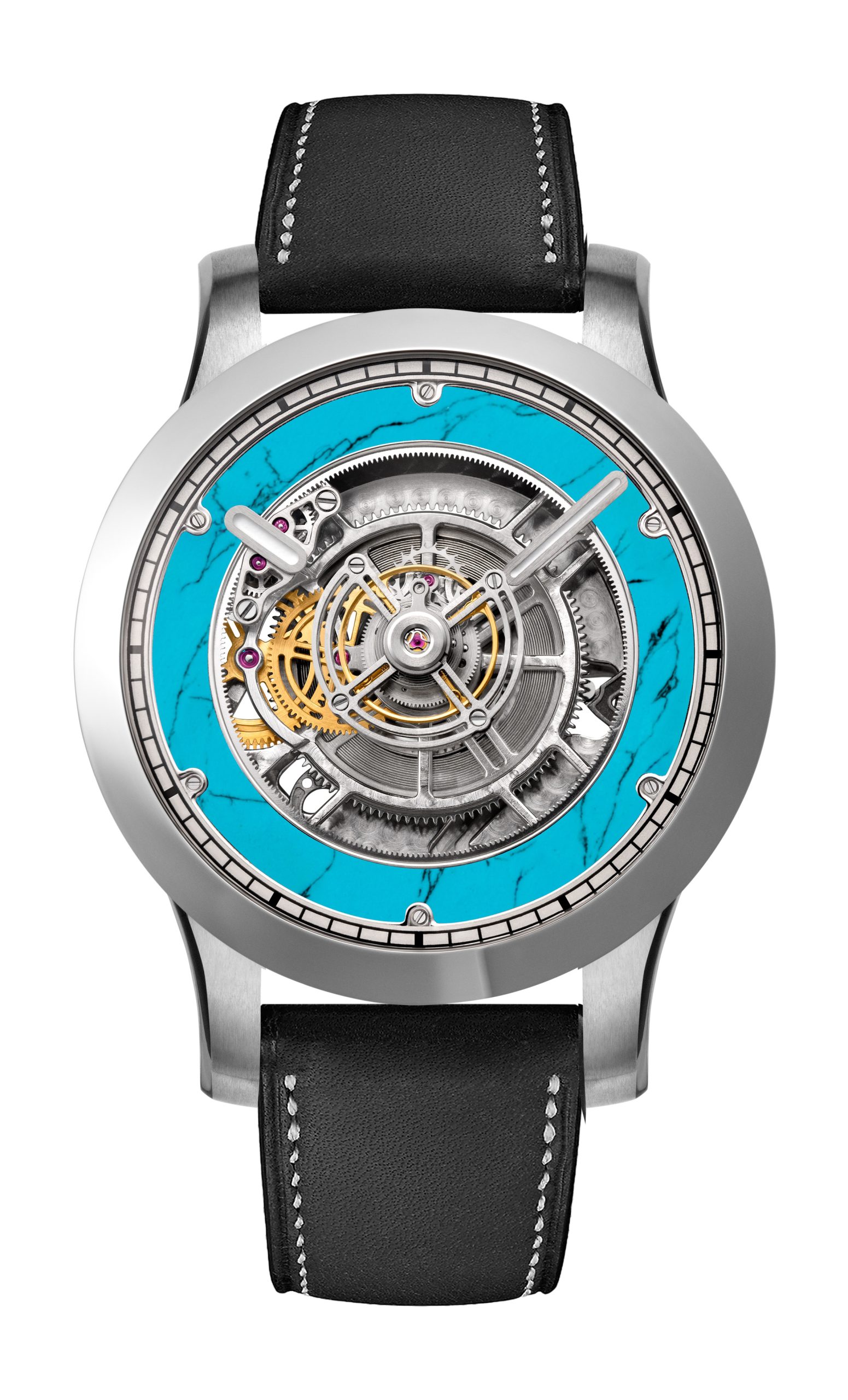 Kross Studio KS 06 Central Floating Tourbillon Titanium Turquoise watch