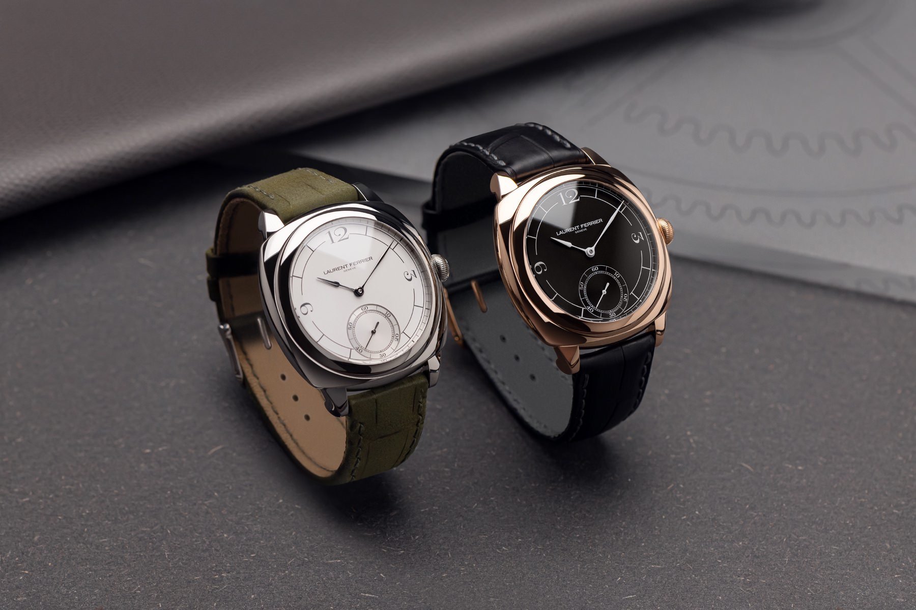 Laurent Ferrier Square Micro-Rotor Retro Silvery White - View 3