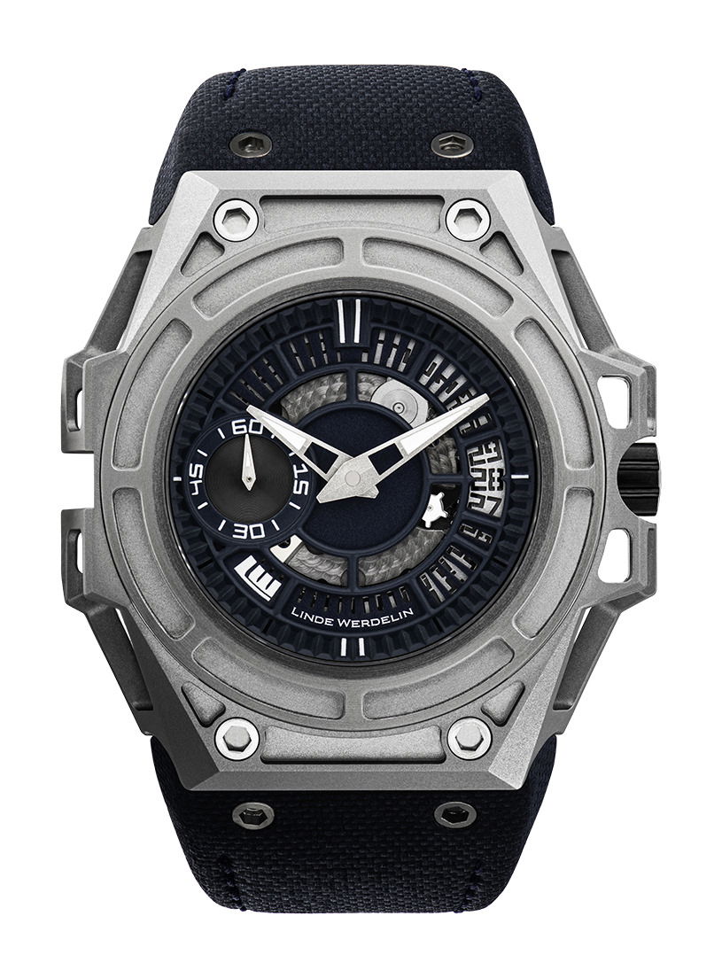 Linde Werdelin Spidolite Titanium Arktis Blue watch