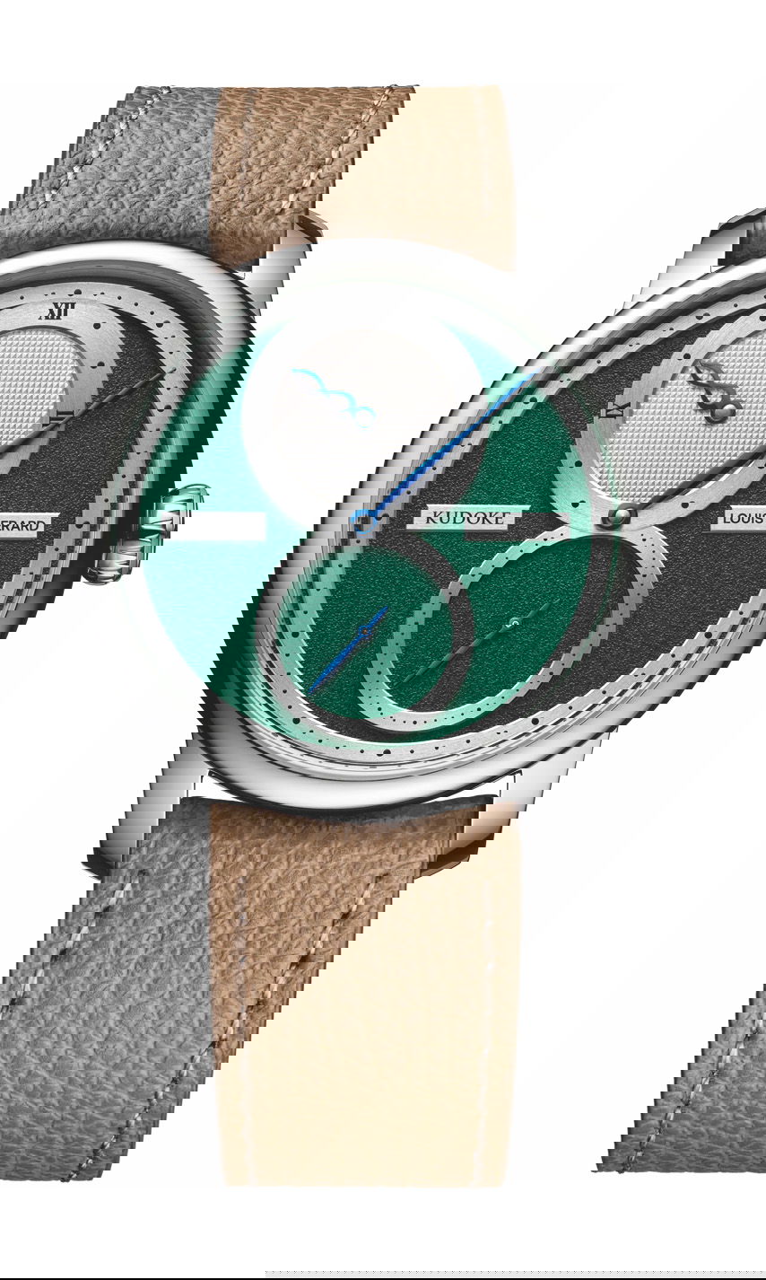 Louis Erard Excellence Le Régulateur Louis Erard x Kudoke Forest Green watch
