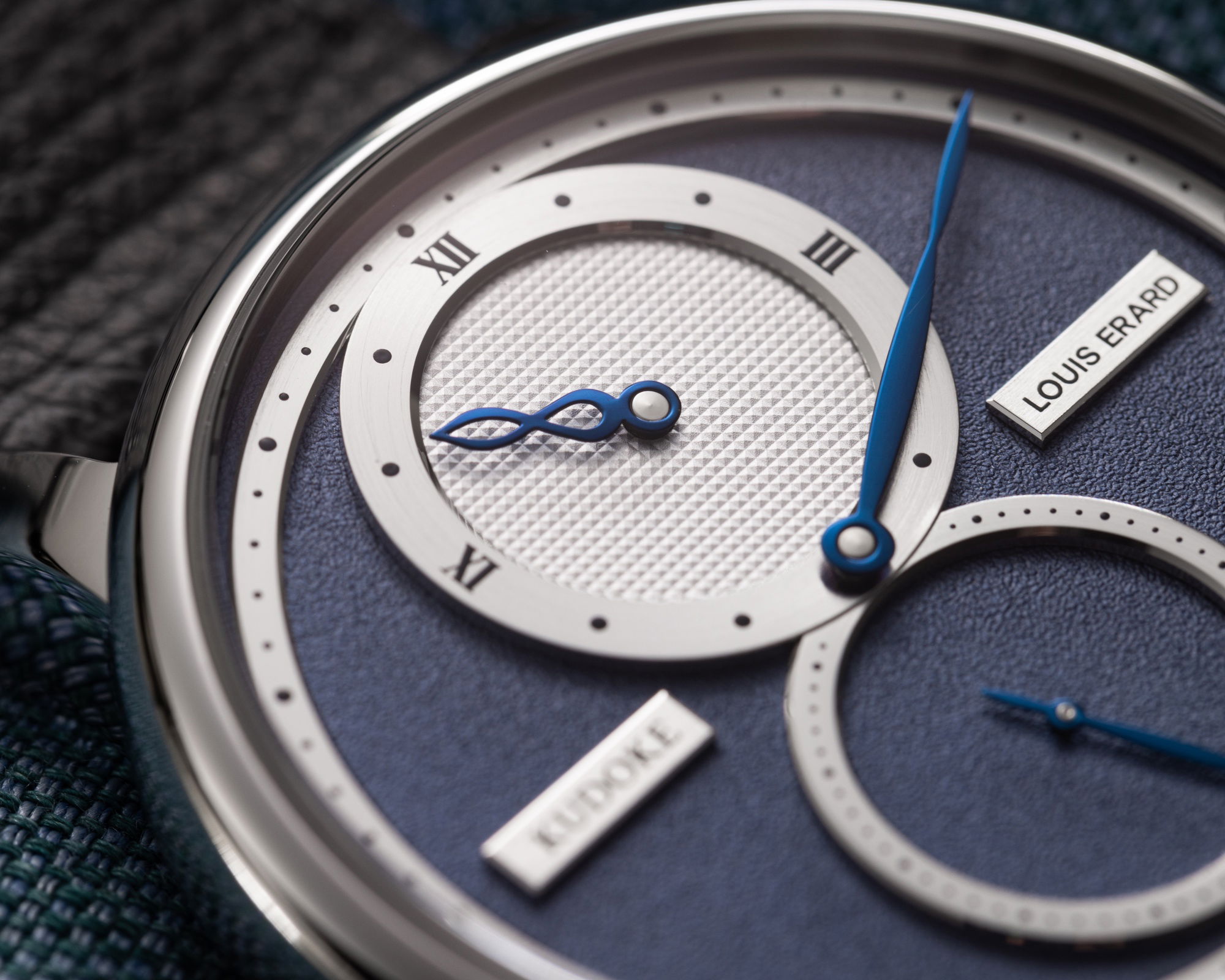 Louis Erard Excellence Le Régulateur Louis Erard x Kudoke Light Blue - View 3