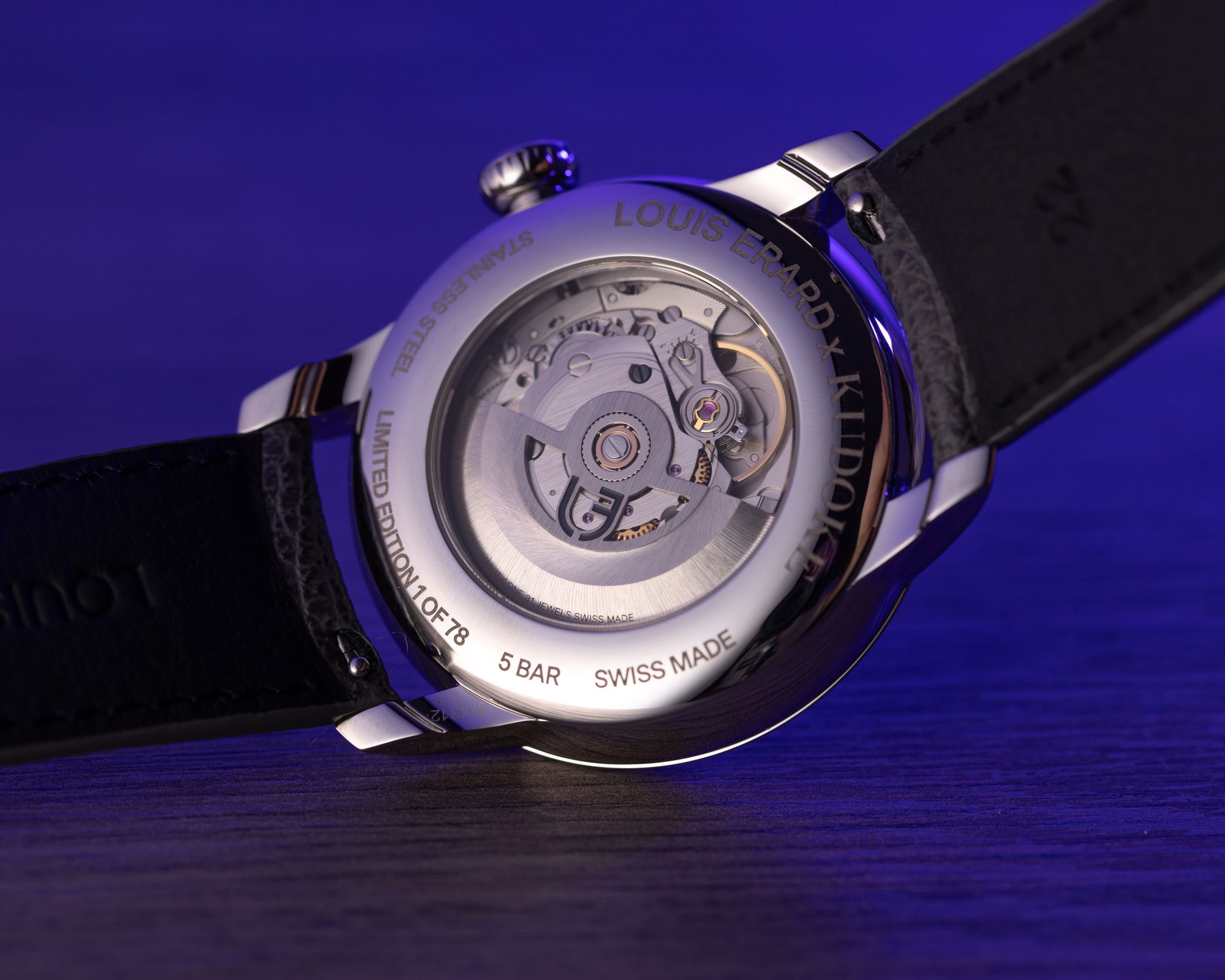 Louis Erard Excellence Le Régulateur Louis Erard x Kudoke Purple - View 3
