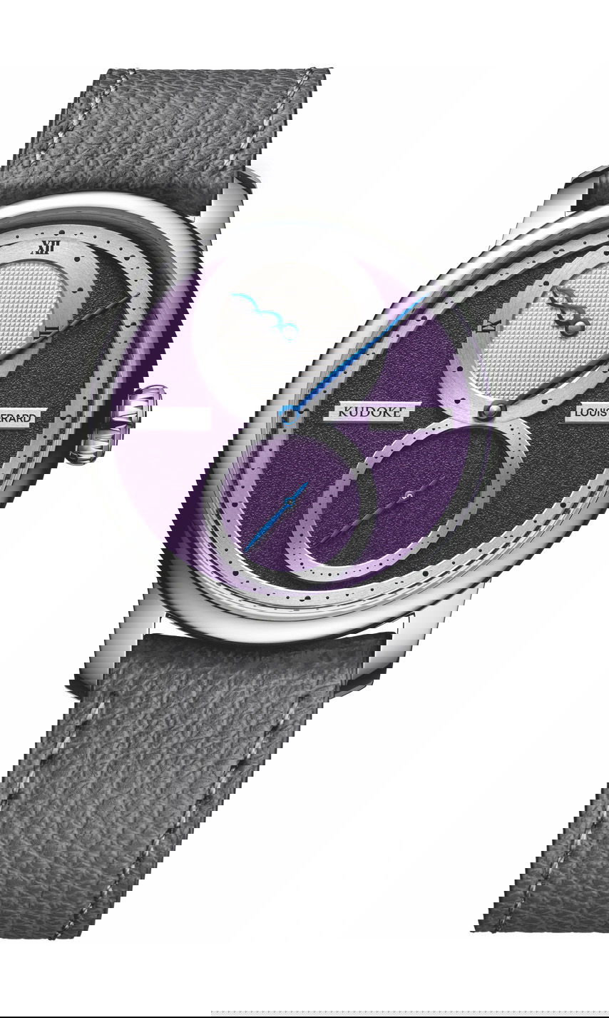 Louis Erard Excellence Le Régulateur Louis Erard x Kudoke Purple watch