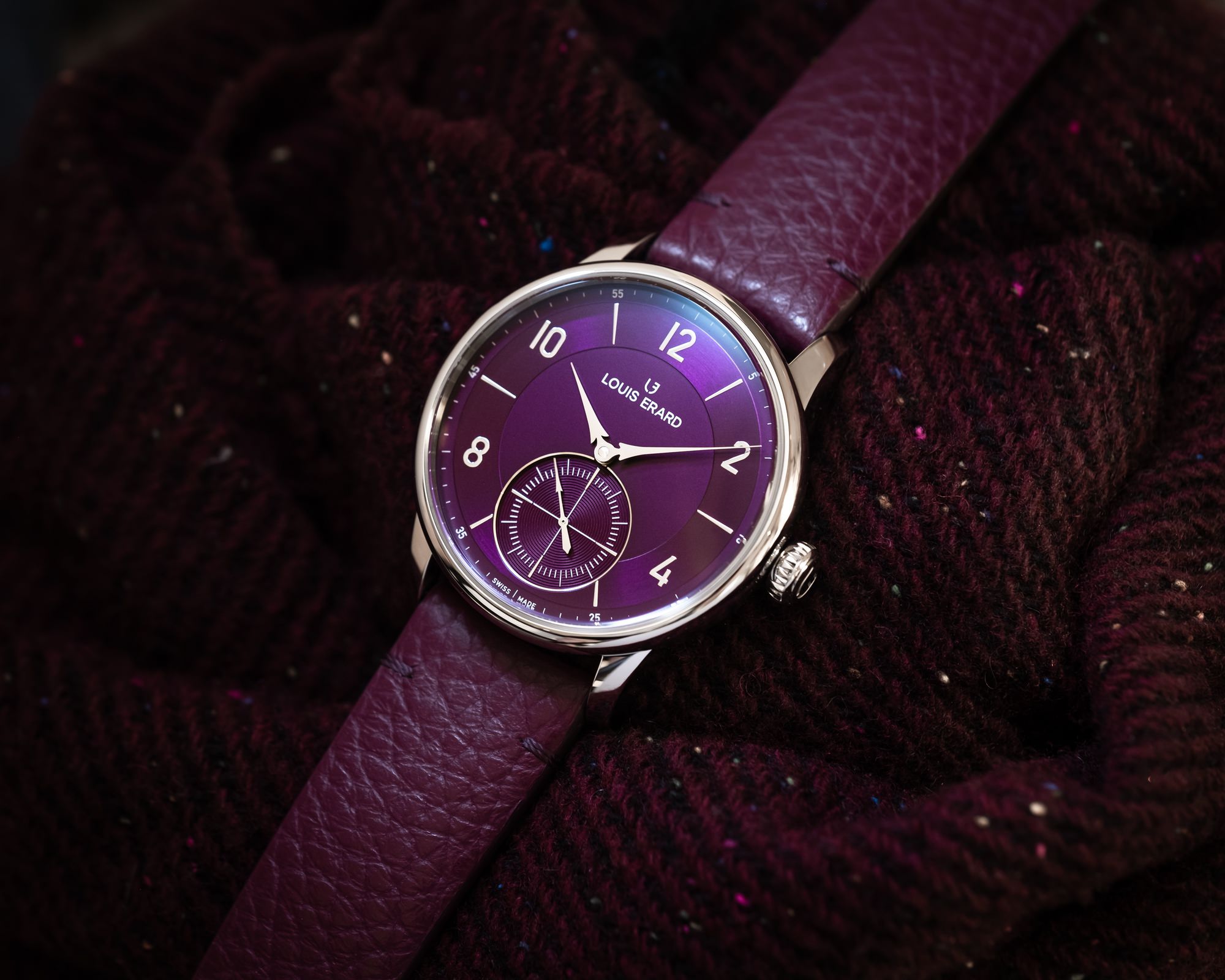 Louis Erard Excellence Petite Seconde Violette - View 2