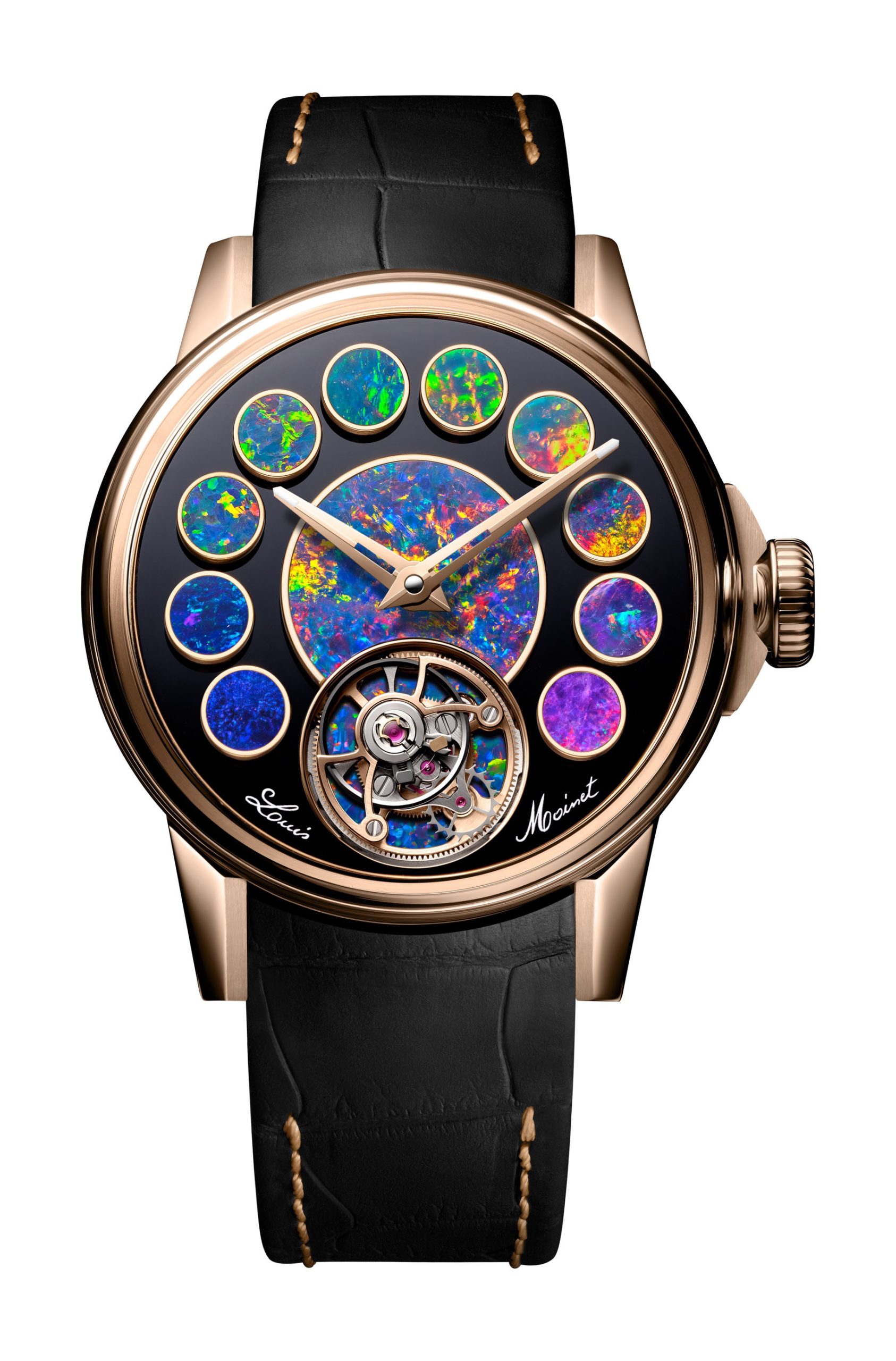 Louis Moinet Geopolis Opal watch