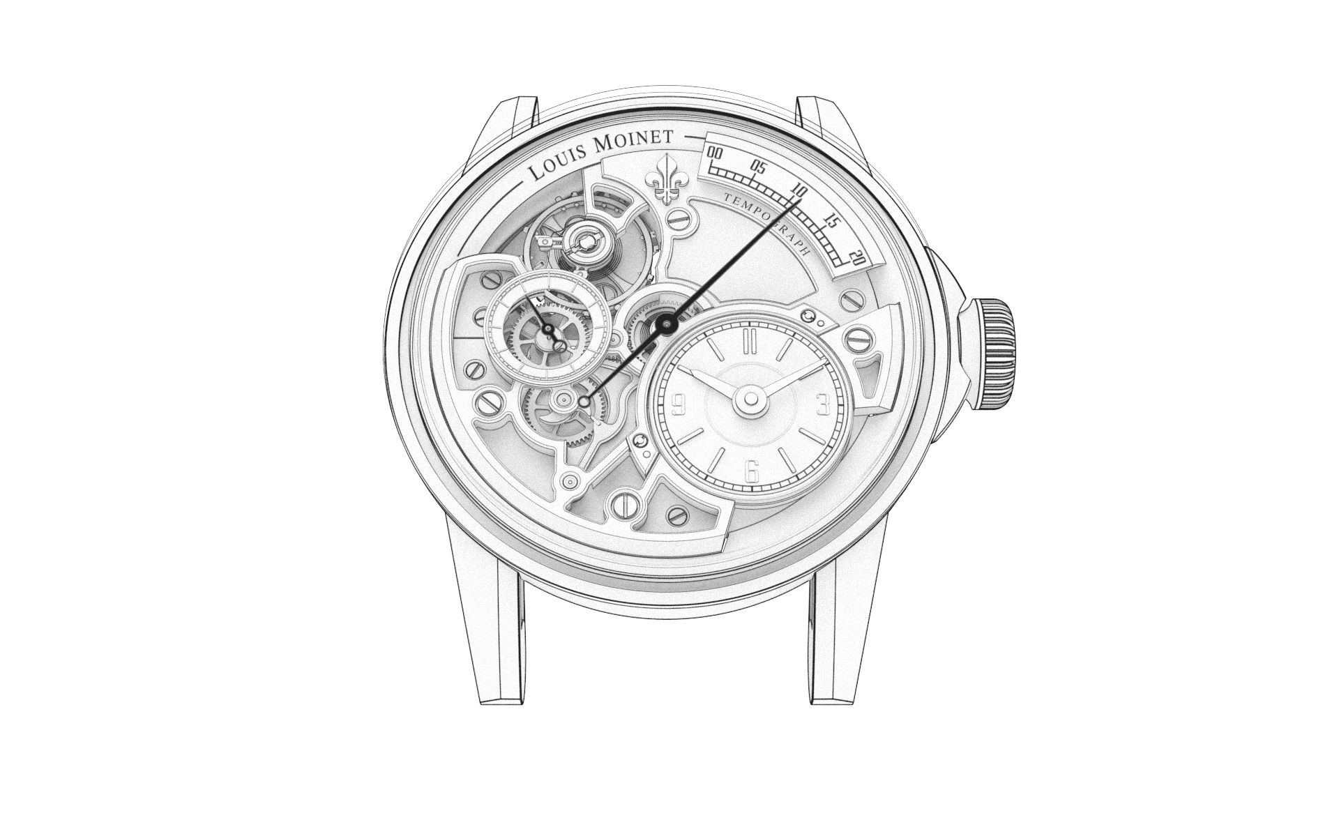 Louis Moinet Tempograph Spirit - View 3