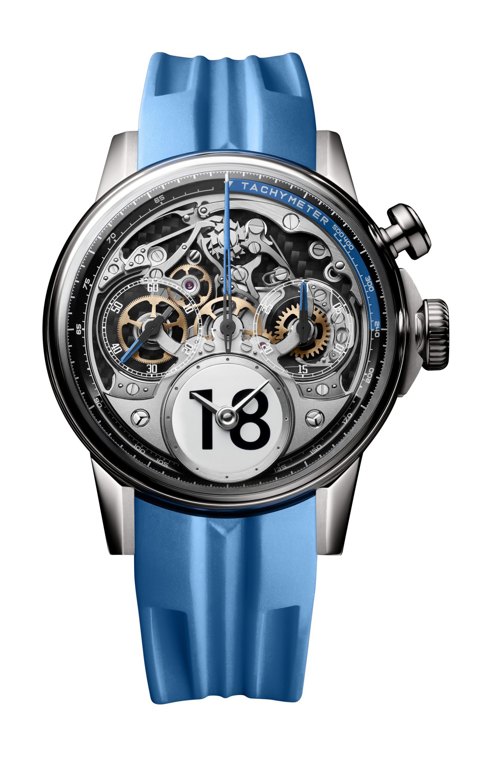 Louis Moinet Time to Race Bleu de France watch